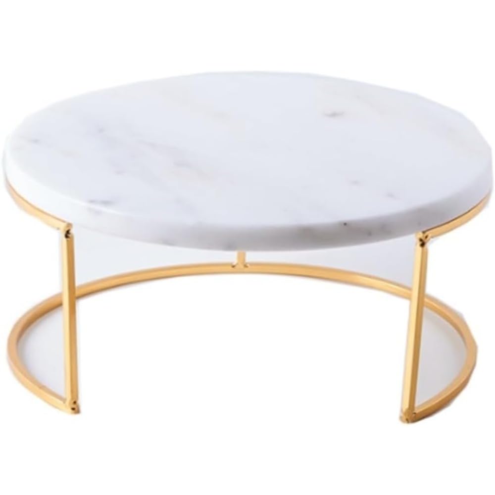 見せびらかす照明ランプ マーブル風 巡回 添え物照明ランプ 宝飾品照明ランプ 見せびらかす台 見せびらかす用照明ランプ 小物置き 室内装飾雑貨 納める御盆 ゴールド枠組み 17糎