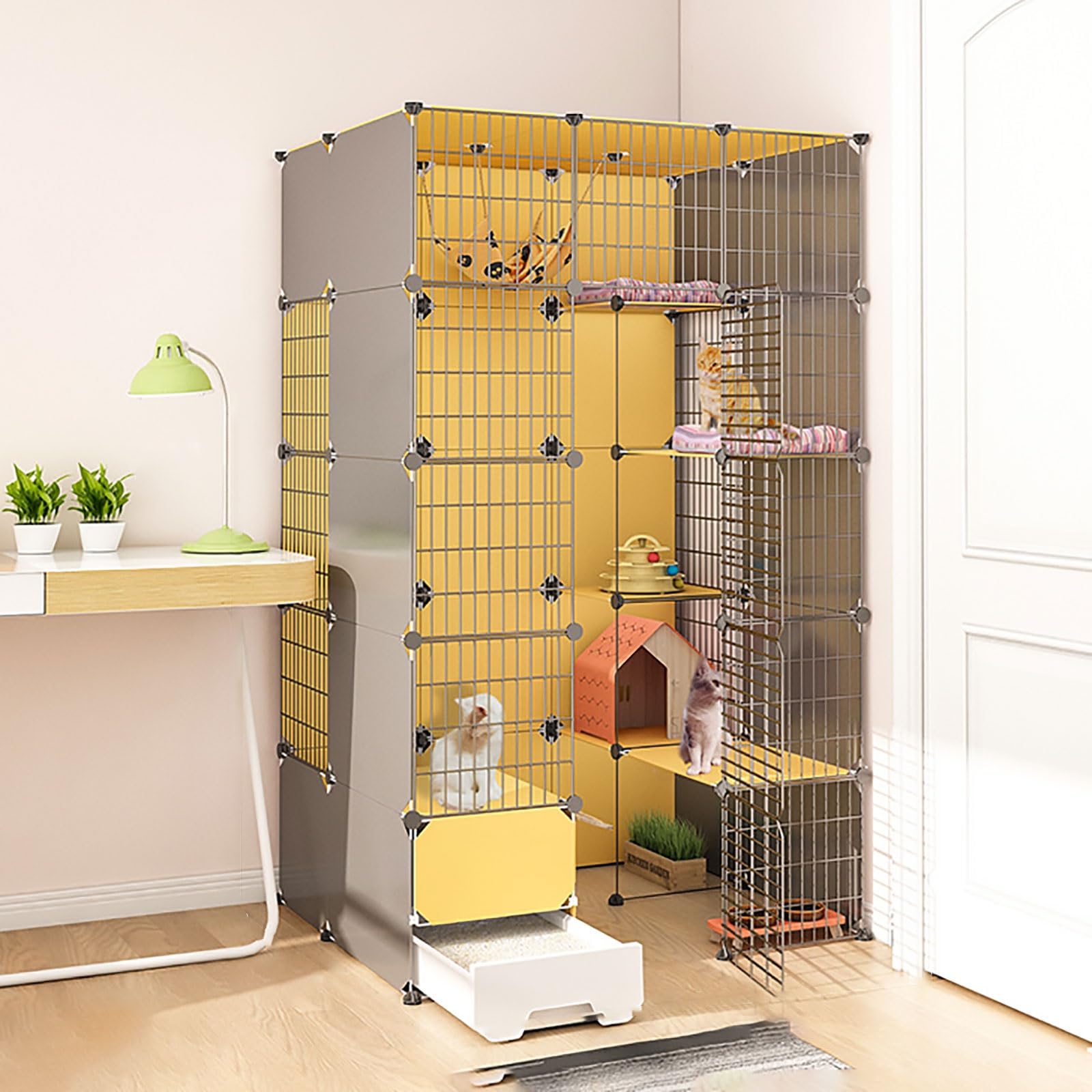 猫 伏せ篭 大型 3段 室内 猫掘ったて小屋 キャットハウス 幼児用便器付き添い人 ハンモック 多頭飼い 愛玩動物伏せ篭 キャットサークル 木製ダイアログボックス付き添い人 精神的な統合飾り気のない 猫装置