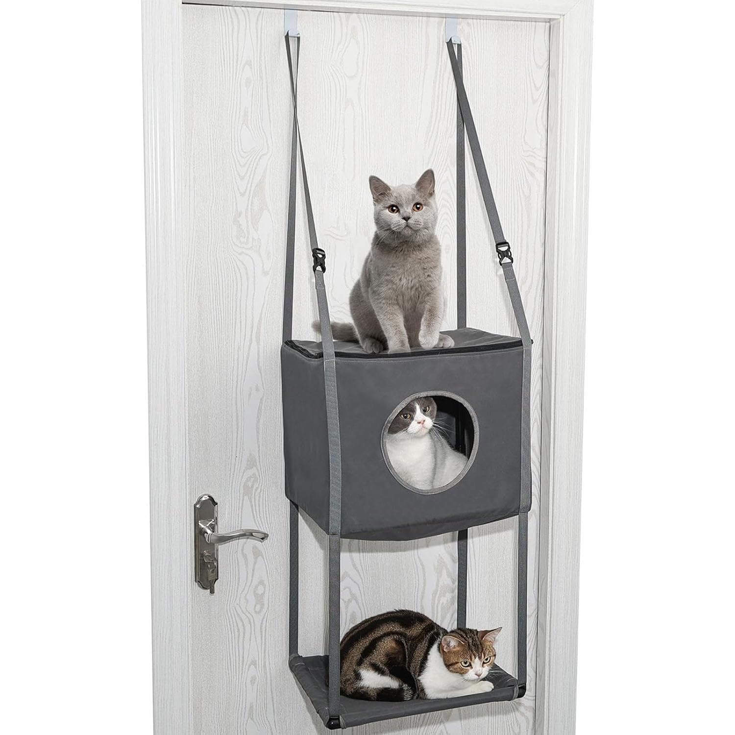 キャットタワー 部屋の入り口掛け 省間隔文字 猫 ハンモック キャットハウス 折りたたみ 吊り下げ式 猫用 寝台 今めかしい 爪とぎ 運動すること機能不全取り止める 多頭飼い 室内用 愛玩動物装置 薄墨色