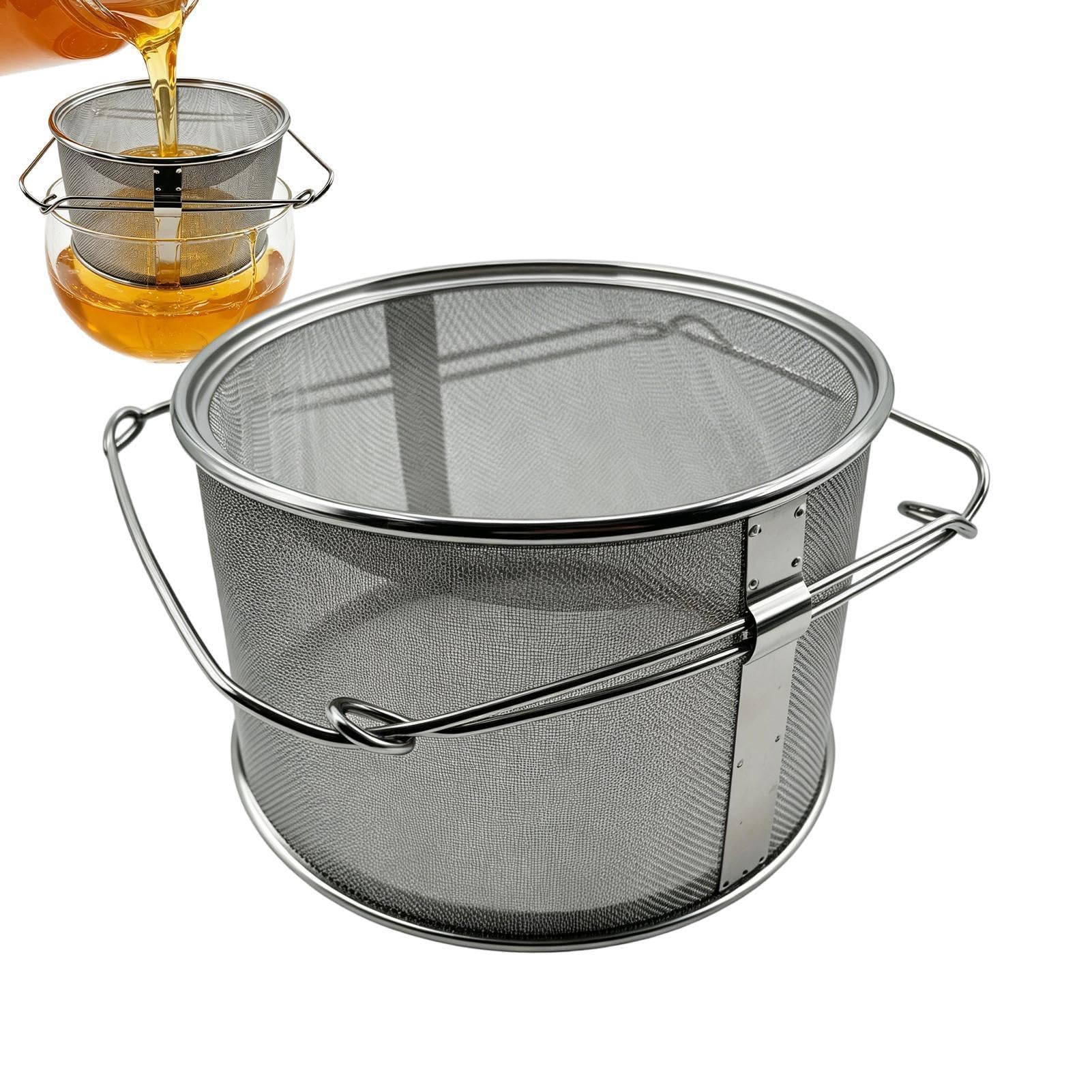 ステンレス鋼 蜂みつ濾し器 ストレーナー 蜂みつ抽き出し 養蜂用 水漉し器 蜜こし 御厨子所物の具 養蜂物の具 入れもの 鳥小屋かかわり合い備品 ステンレス鋼製 思わしい 取りつくろう飾り気の無い