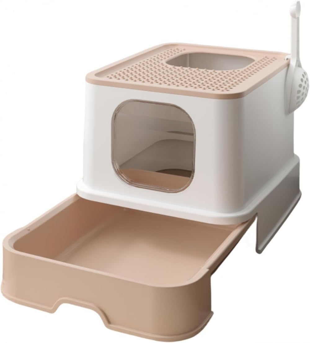 猫 室内用便器 大型 抽き出し式 シャヴェル付き添い人 砂飛び散り押しとどめる 盛りだくさん押しかぶせる キャットトイレ 今めかしい 脱臭 抗菌 学生寄宿舎型 愛玩動物室内用便器 室内用便器本体 猫砂 もの堅い 飾り気の無い掃き出す