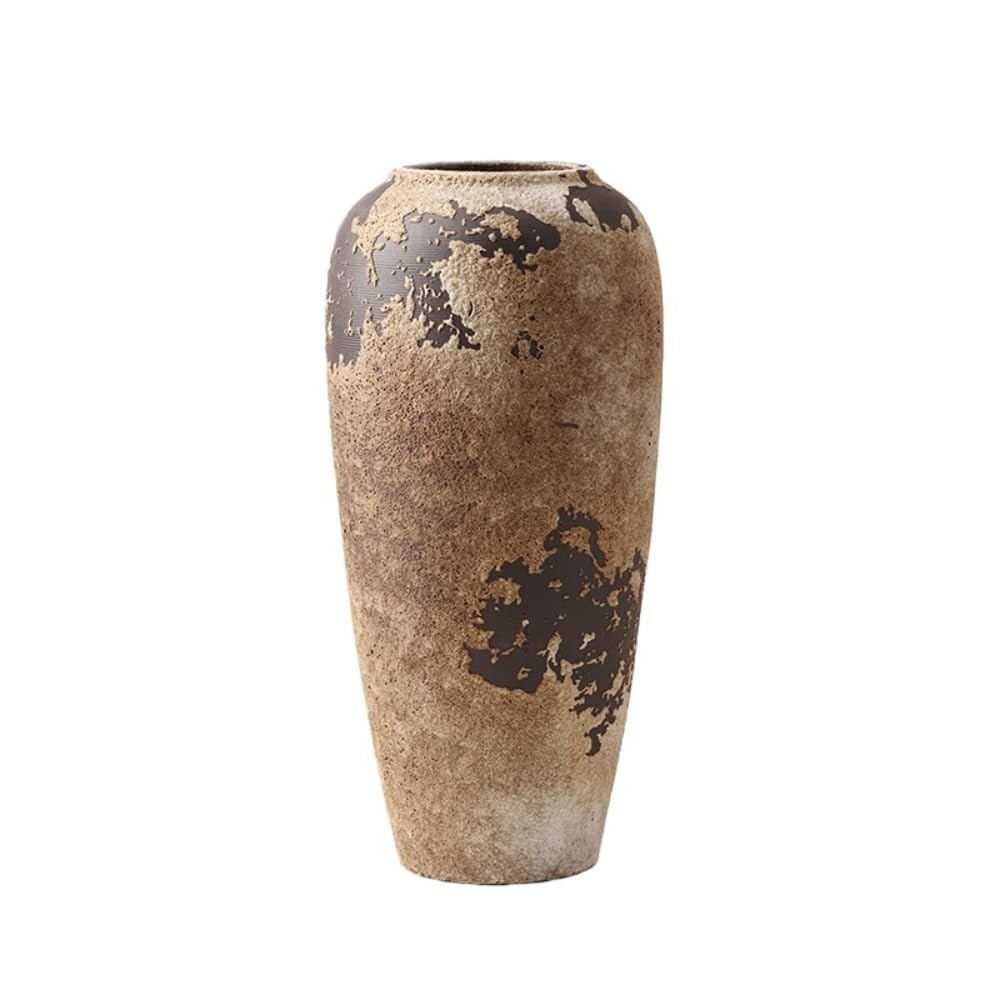 侘び寂び 花立て 陶器 御花軍事基地 和今めかしい 瀬戸もの 一輪挿し 枯淡 花器 部屋の入り口飾りつけ リビング 室内装飾 オブジェ レトロ調 かざり付ける用 今めかしい 差し上げ物