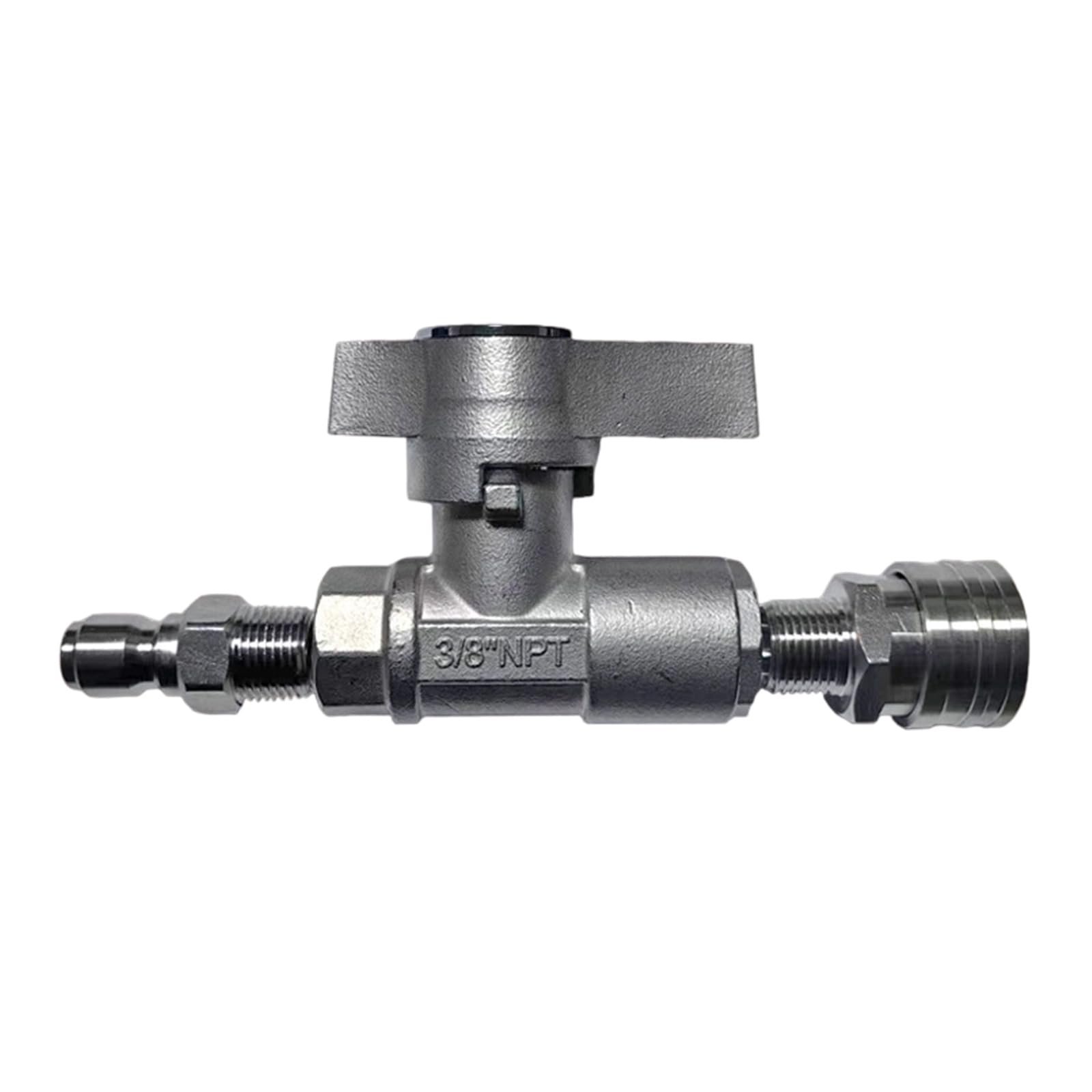 高圧洗いもの機用 どんぶり鉢弁膜 3/8in 3/8NPT ステンレス鋼製 高耐久 5000PSI 耐圧 ワンタッチカプラー付き添い人 繋ぎ合わせるアダプタ 洗車 検査と修理手道具
