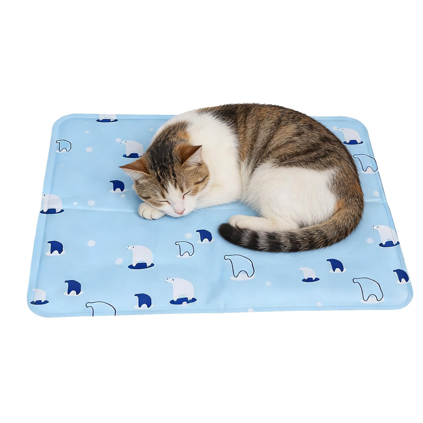 犬用 クールマット ペット用 ひんやりマット 冷感シート 夏用 冷却マット 犬 猫 防水 噛みつきにくい 滑り止め クールパッド 洗える ペットベッド ペットマット キャンプ 旅行 室内 屋外 暑さ対策 50&times;60cm｜アピネス