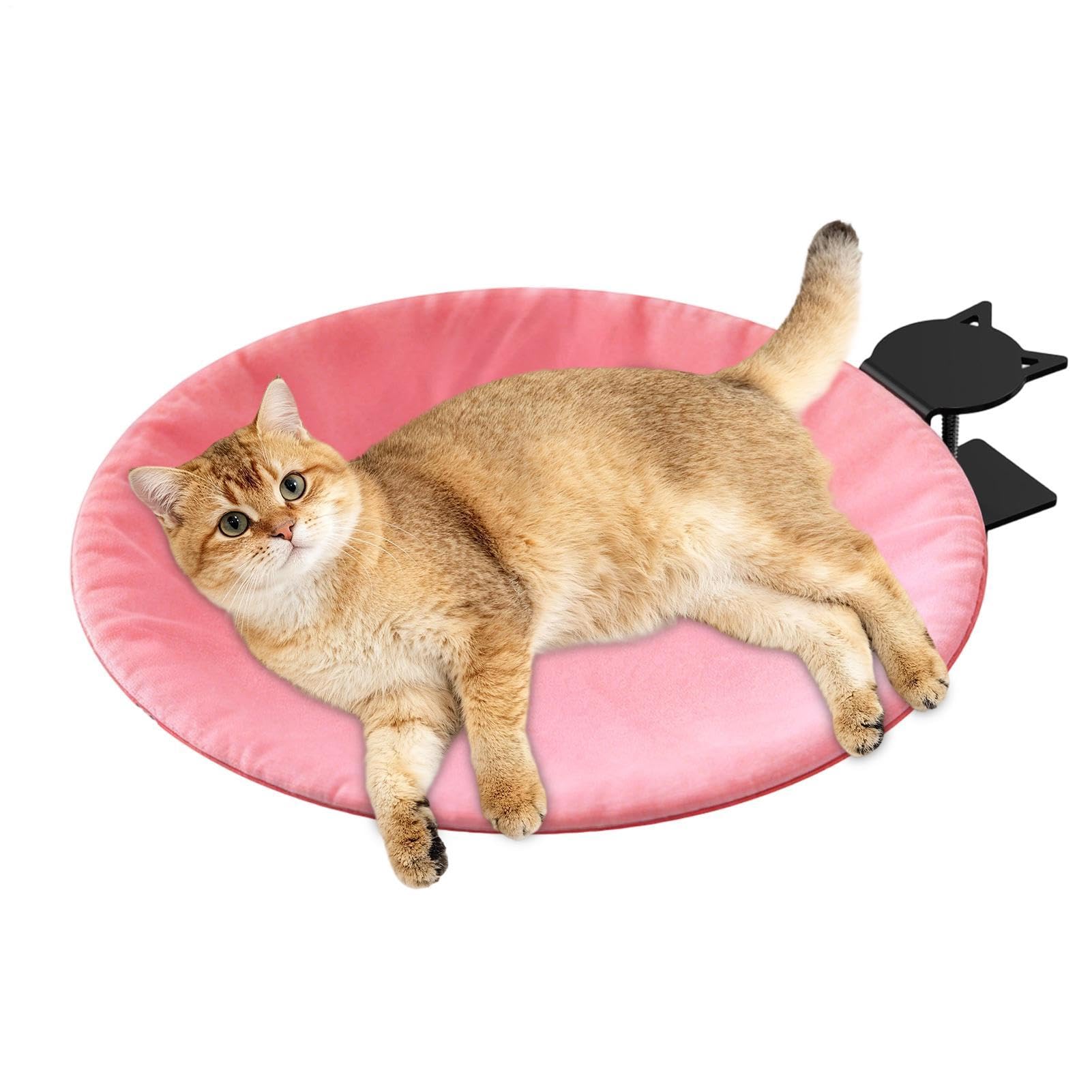 猫用ハンモック 卓上 ベッド クリップ式 取り付け簡単 省スペース ペット用 ベッド 爪とぎ 休憩所 デスク 猫ベッド キャットベッド 頑丈 固定式 室内用|アピネス