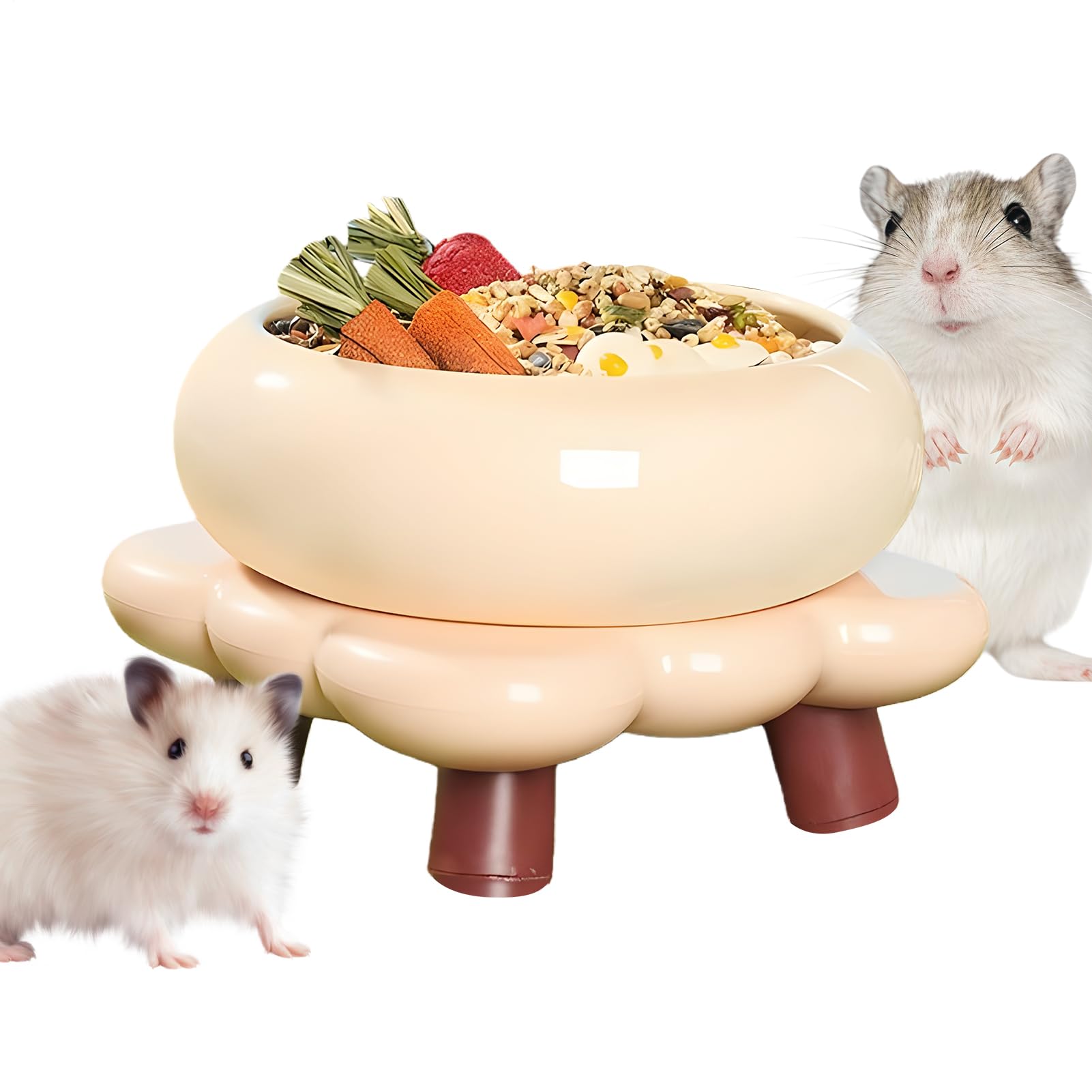 ハムスター サンドバス 砂遊び場 陶器製 安定感 お手入れ簡単 小動物用 ケージ内装 ハウス おしゃれ 餌入れ 水皿 砂浴び容器 デグー シマリス ハリネズミ 対応|アピネス