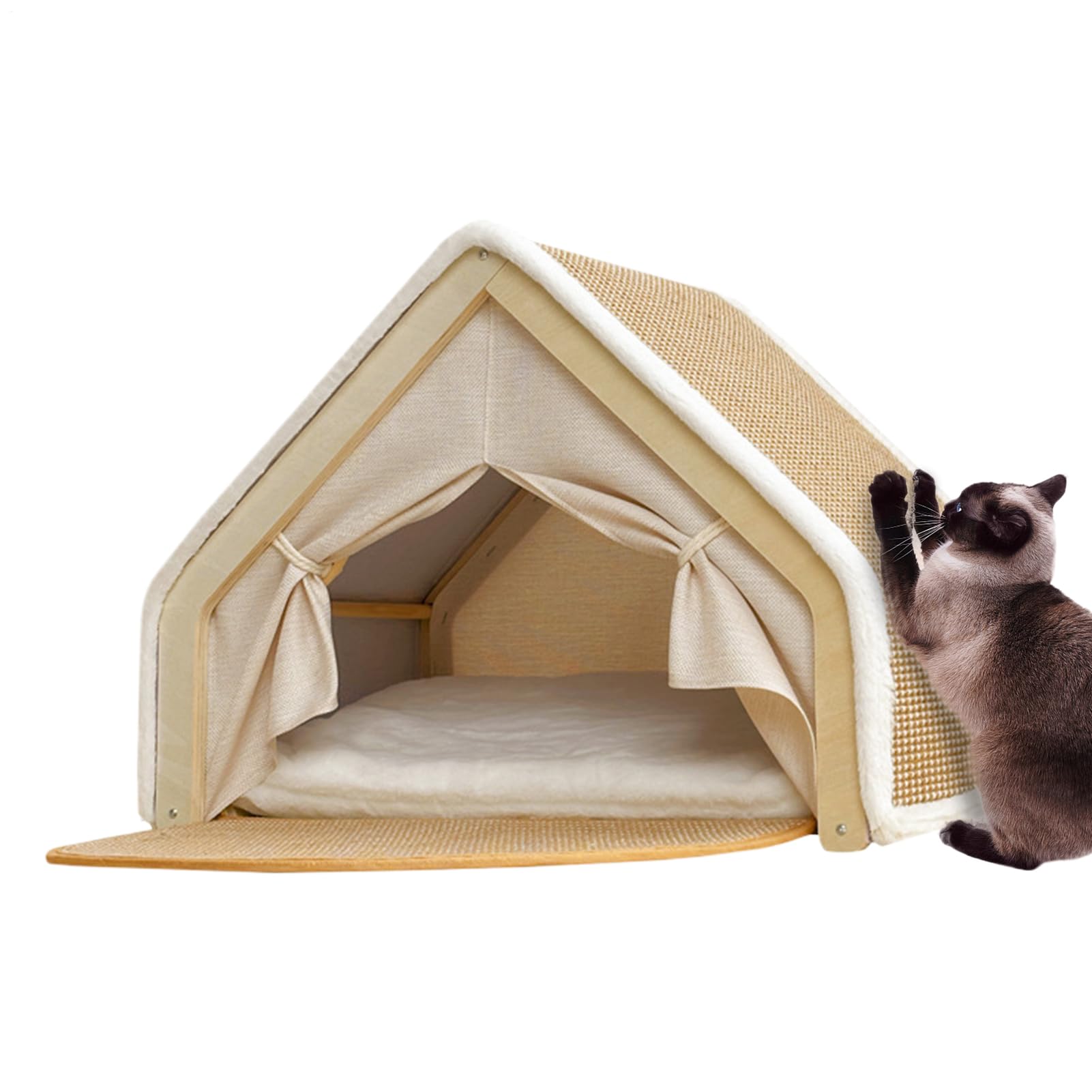 猫用円蓋 爪とぎ棲み家 キャットハウス 臥榻 ダンボール 爪研ぎ付き添い人 今めかしい 室内用 猫 棲み家 愛玩動物用 臥榻 駆け込み寺 室内装飾 省空白文字 多役立つこと 猫備品