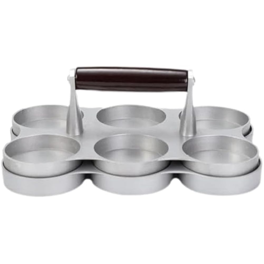 ハンバーグプレス パティメーカー 6個取り 6グリッド ハンバーグ成形器 調理器具 キッチン用品 肉料理 ステンレス製 均一サイズ 時短調理 手作りハンバーグ プレスモールド ハンバーガーグッズ｜アピネス