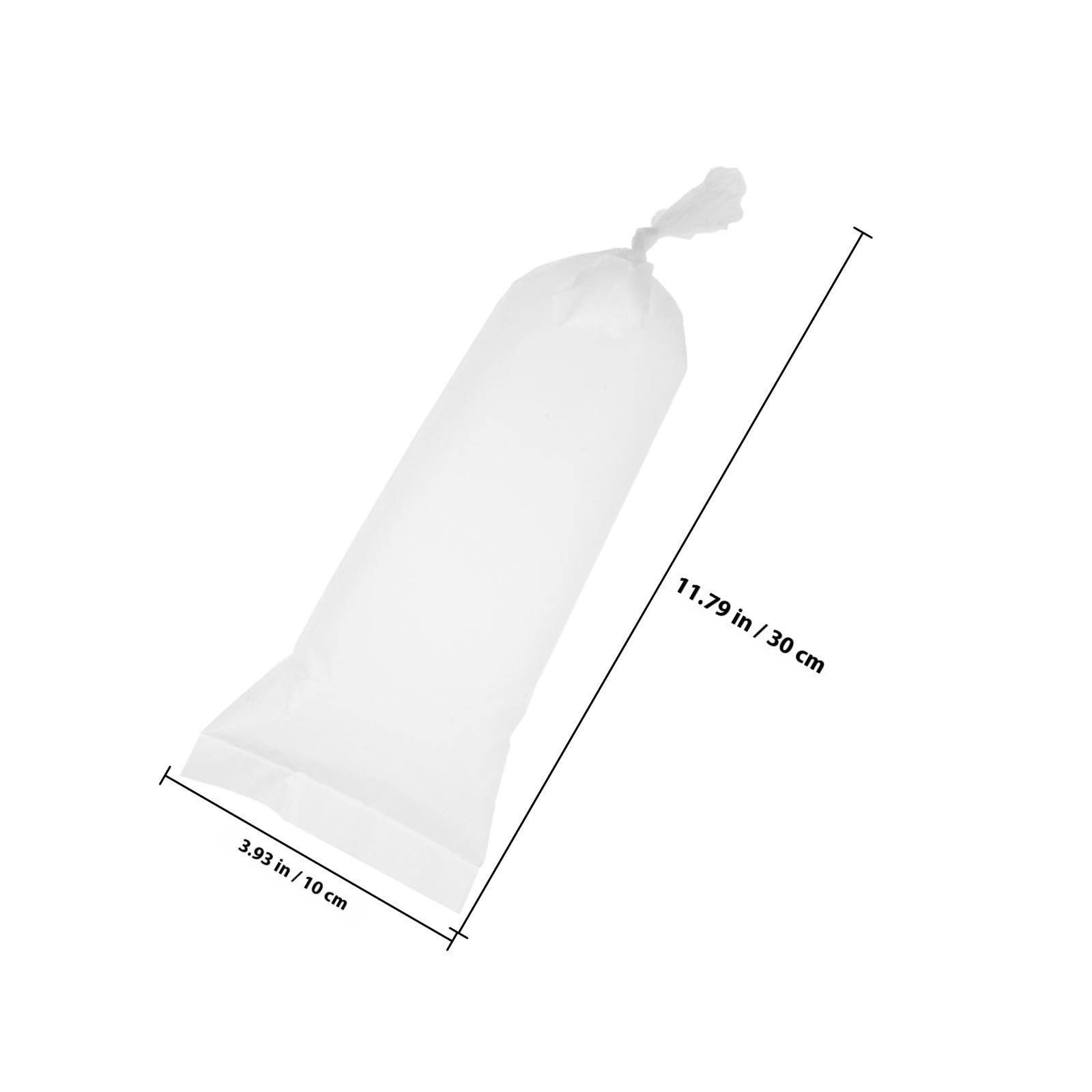 製氷袋 500枚入 直管型 10cm&times;30cm ロングタイプ ビニール袋 冷凍保存用 漏れ防止 密封袋 小分けパック 食品保存 鮮度保持 透明 ポリ袋 丈夫 耐冷性 厨房用品 魚介類・飲料冷却用｜アピネス