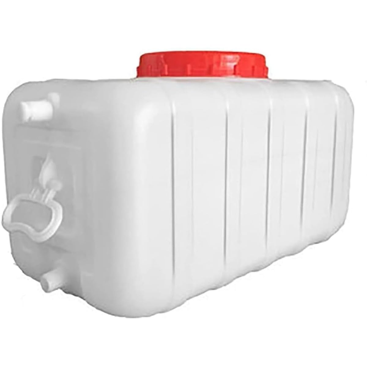 ウォータータンク 100L キャンプ アウトドア 貯水タンク 給水タンク 防災 避難 備蓄用 家庭菜園 雨水貯留 洗車 園芸 ポリタンク 給水容器 ホワイト｜アピネス