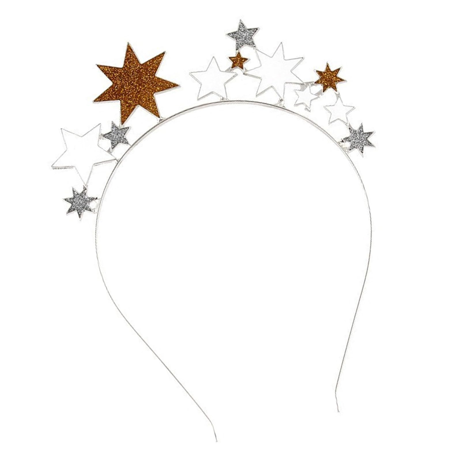 星モチーフ カチューシャ ヘッドドレス ラメ ヘアアクセサリー 誕生日会 仮装 イベント コスプレ パーティー ヘアアレンジ|アピネス