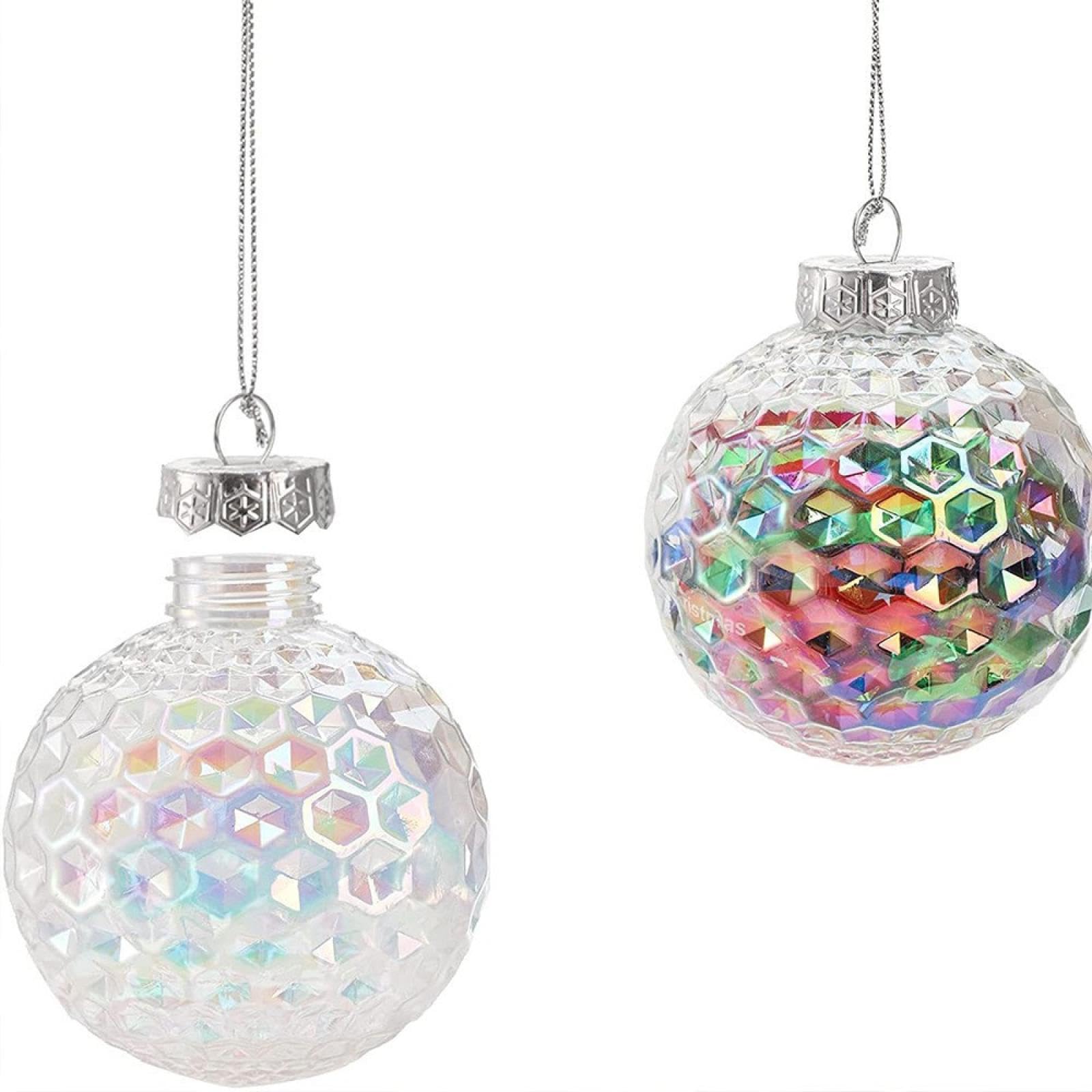 クリスマスツリー オーナメント ボール 20個セット 煌めく オーロラ 蜂の? 立体カッティング 飾り デコレーション 吊り下げ 装飾 上品 華やか キラキラ 部屋 店舗 イルミネーション パーティー イベント インテリア 雑貨 雰囲気作り|アピネス