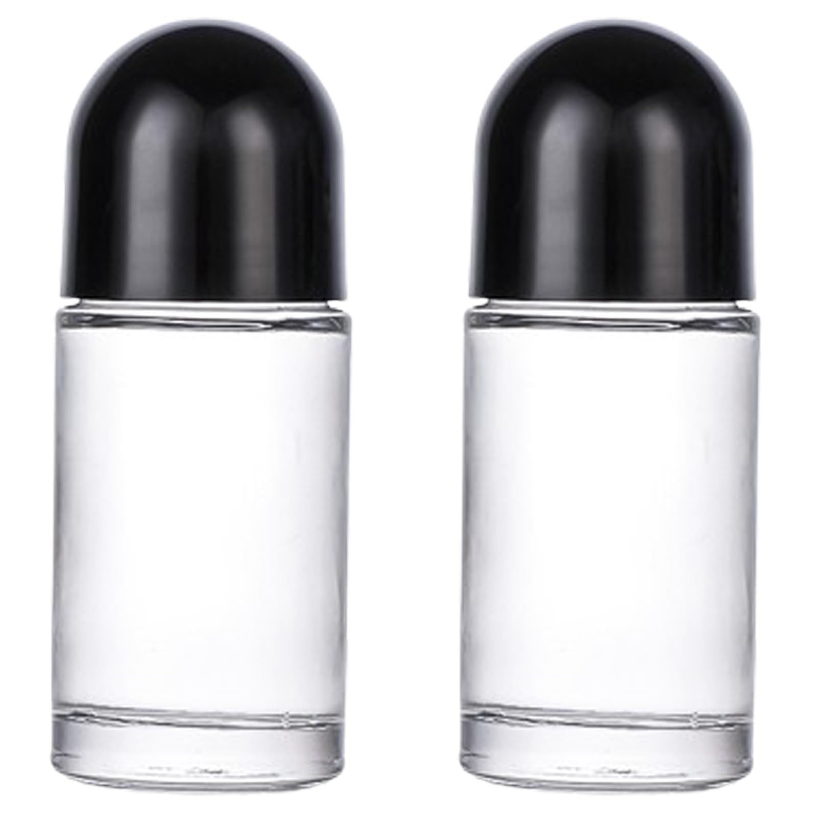 ガラス製 ロールオンボトル 50ml 2本セット エッセンシャルオイル用 アロマ 保存容器 詰め替え 携帯用 小分けボトル 香水瓶|アピネス
