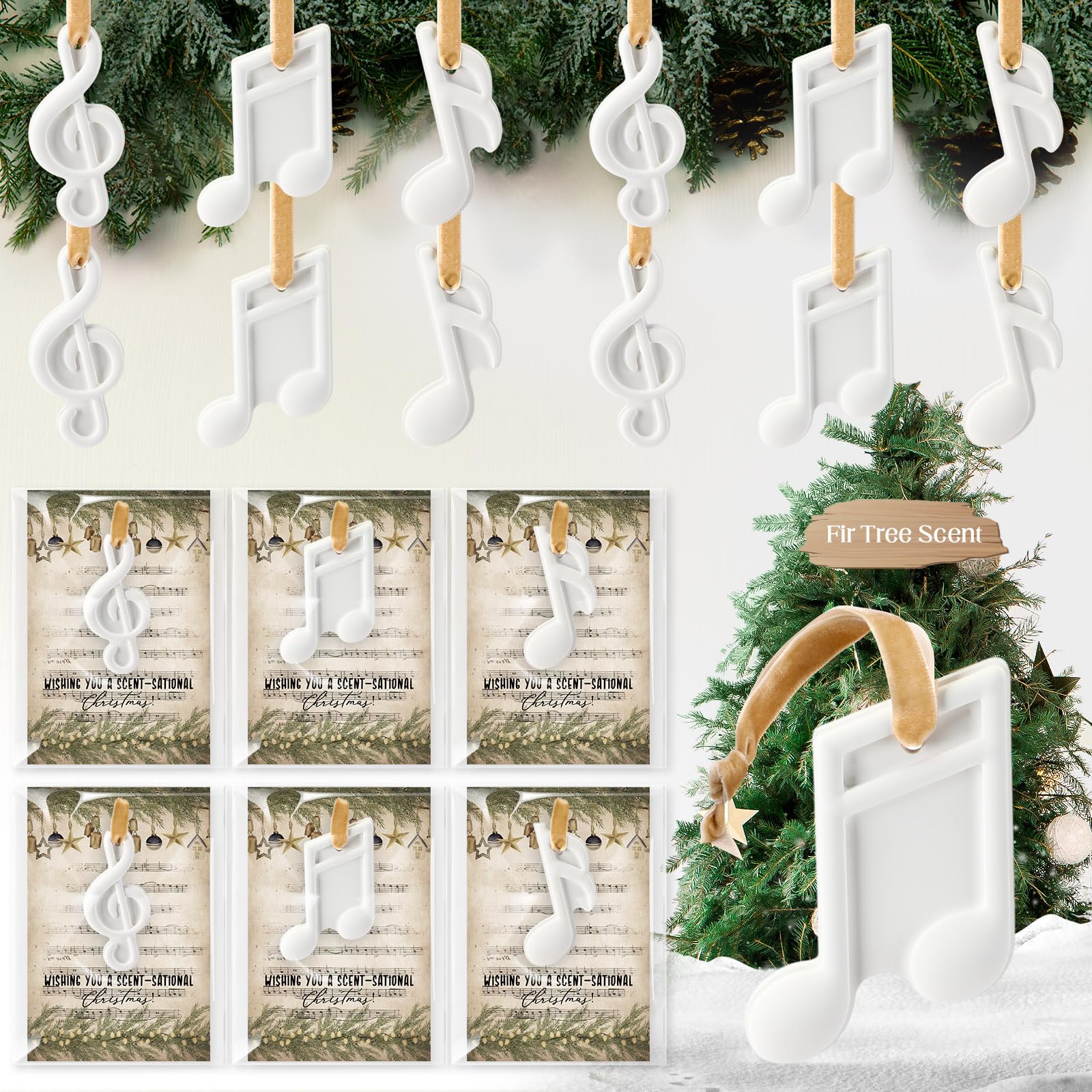 クリスマスオーナメント 音符 快い音雑貨 24個仕掛ける 芳ばしさ付き添い人 石ころ ディフューザー 吊り下げ 洋琴 告げ知らせる会 差し上げ物 差し上げ物 ヨーロッパ樅 飾りつけ 室内装飾 かざり付ける 今めかしい