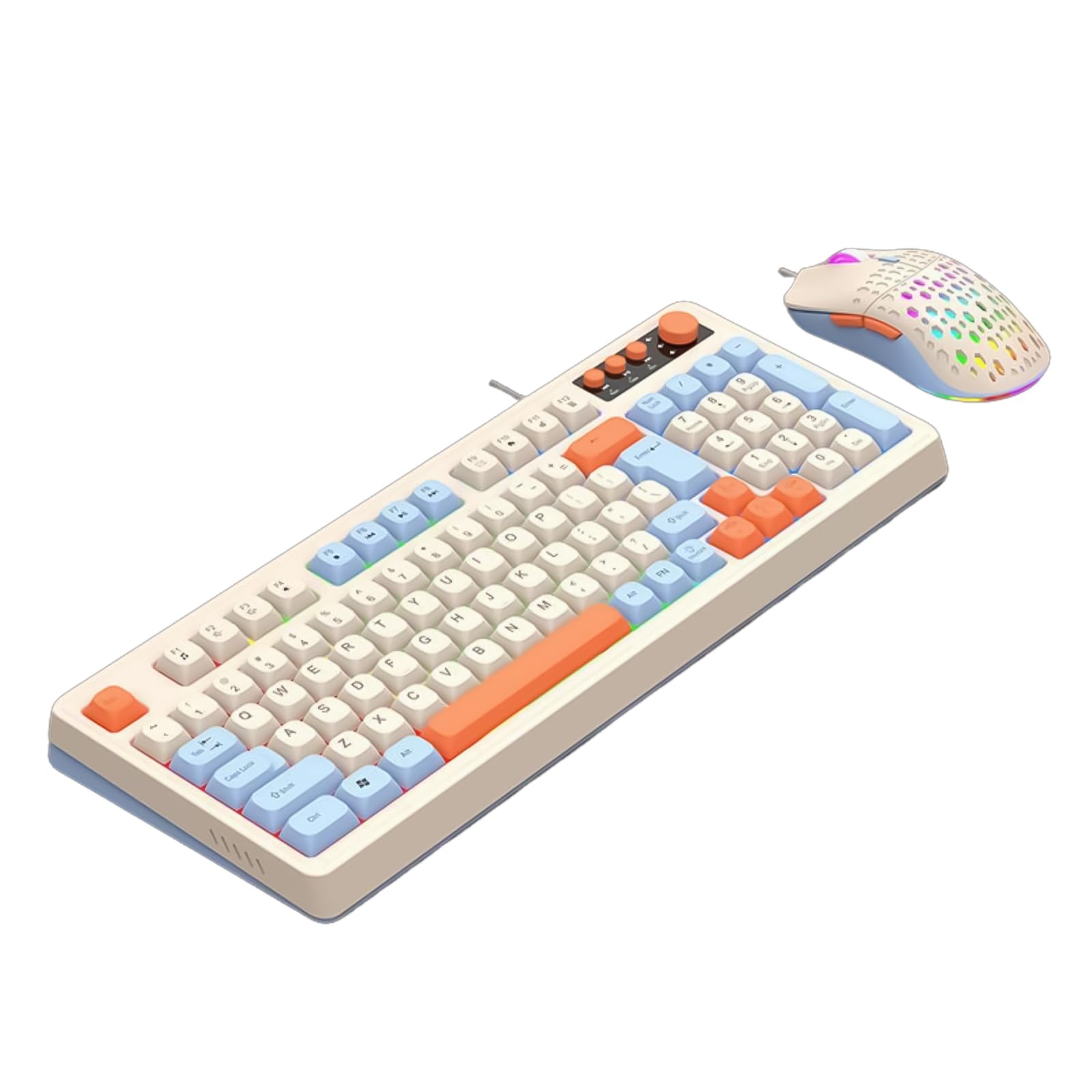 ゲーミングキーボード マウス セット 有線 メカニカル風 キーボード マウスセット ゲーミング イルミネーション バックライト 人間工学設計 PC周辺機器 デスクトップパソコン用｜アピネス