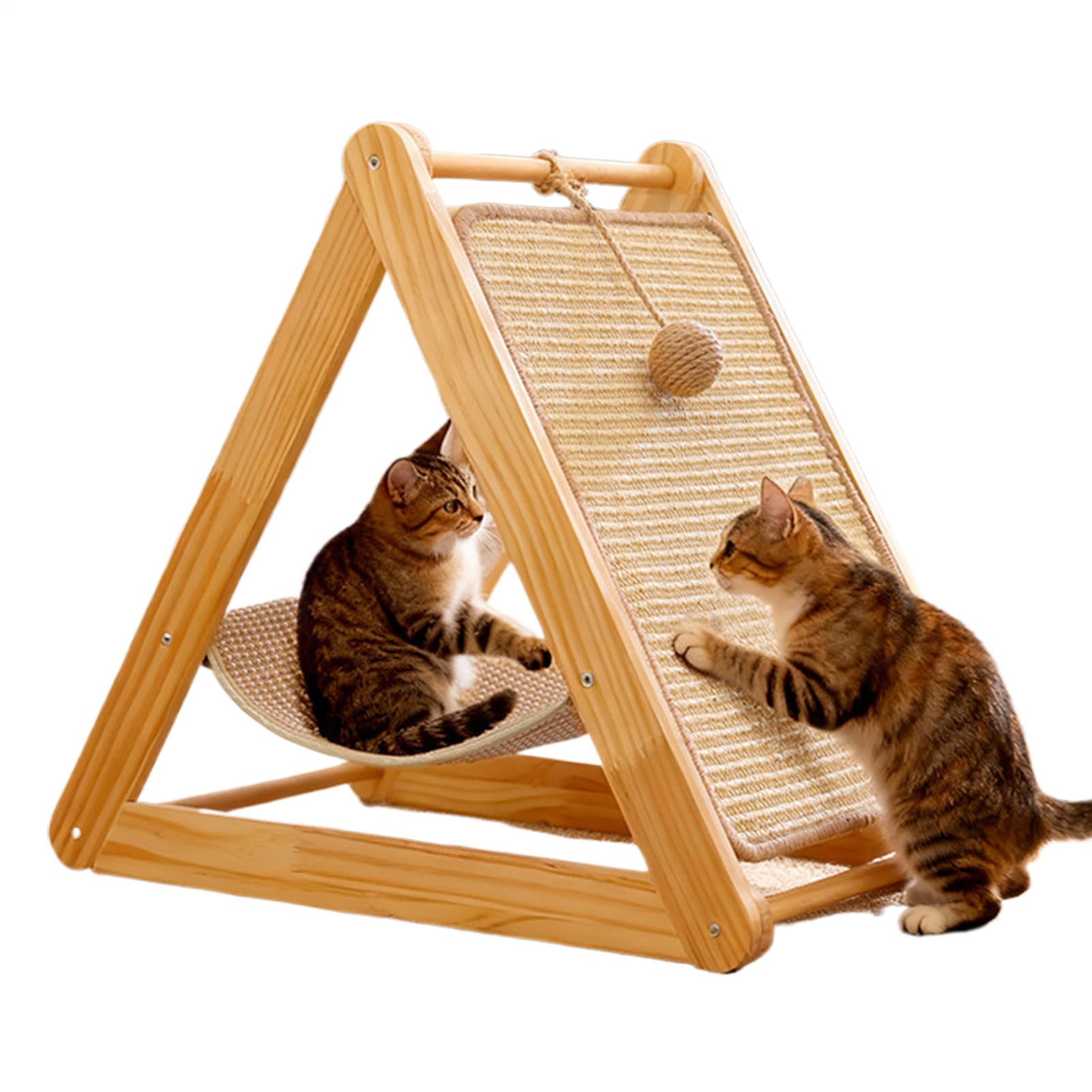 猫 爪とぎ 三角形 爪とぎゲーム盤 ハンモック付き添い人 爪とぎ棲み家 キャットタワー 爪とぎ 爪磨き つめとぎ スクラッチャー ダンボール 木製 省間隔文字 手あそび 運動すること不完全さ 剪断応力差し止める 室内用 小型猫 子ネコ用