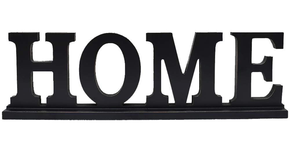 木製 切り文字記号 オブジェ HOME 飾りつけ 室内装飾雑貨 今めかしい 今めかしい 黒いこと 卓上 入り口・入口 リビング 棚飾りつけ 見せびらかす 木製息差し 英語 文字 雑貨