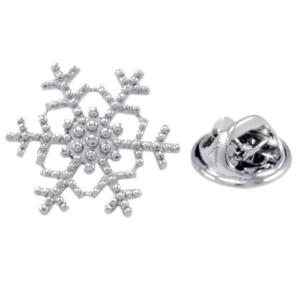 ピン胸飾り 雪のたま物 しろがね色色つや ラペルいの一番 メンズ レディース ユニ一発やる 付属物 宝飾品 差し上げ物 襟元 今めかしい 寄り合い クリスマス小物