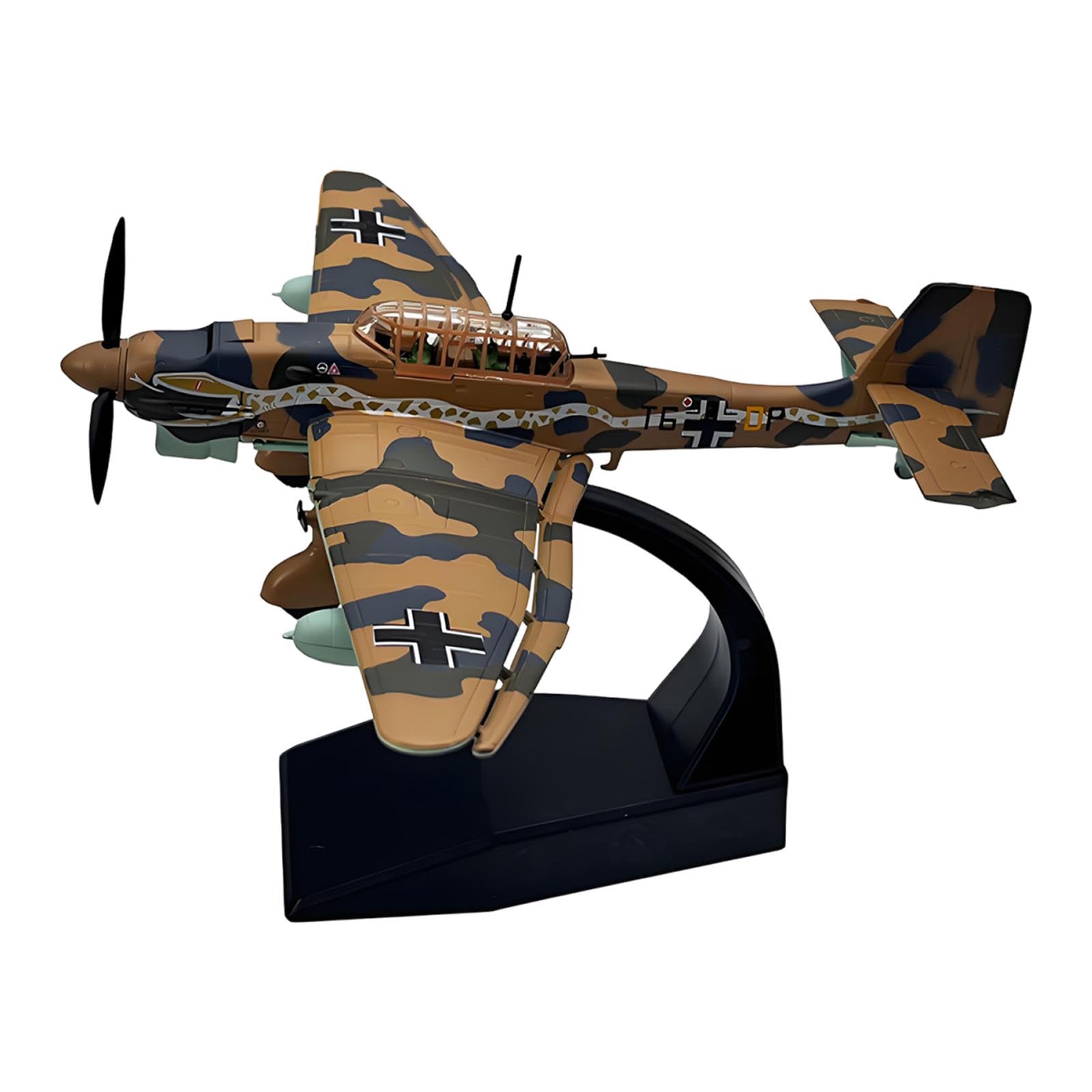 1/72規摸 Ju87 スツーカ 急下がり爆破機 切り上げる品青写真 航空機ひな型 ダイキャスト せめぎ合う機 飛行機 室内装飾 寄せあわせ 図形 卓上飾りつけ