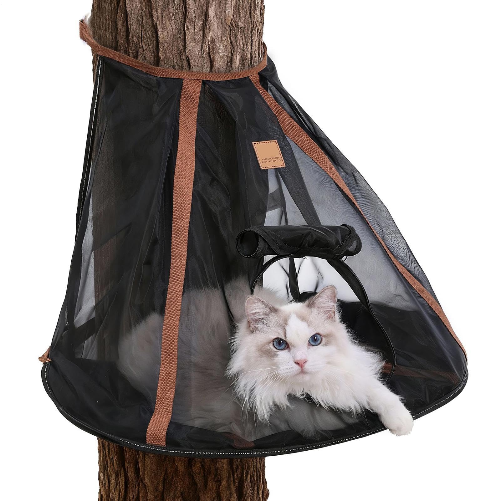 猫用ハンモック 室外用 キャットベッド 吊り下げ式 爪とぎ押しとどめる 通気性 メッシュ出どころ 巻き上げ部屋の入り口付き添い人 木に巻き付け能力のある 庭 中庭 難民キャンプ アウトドア備品