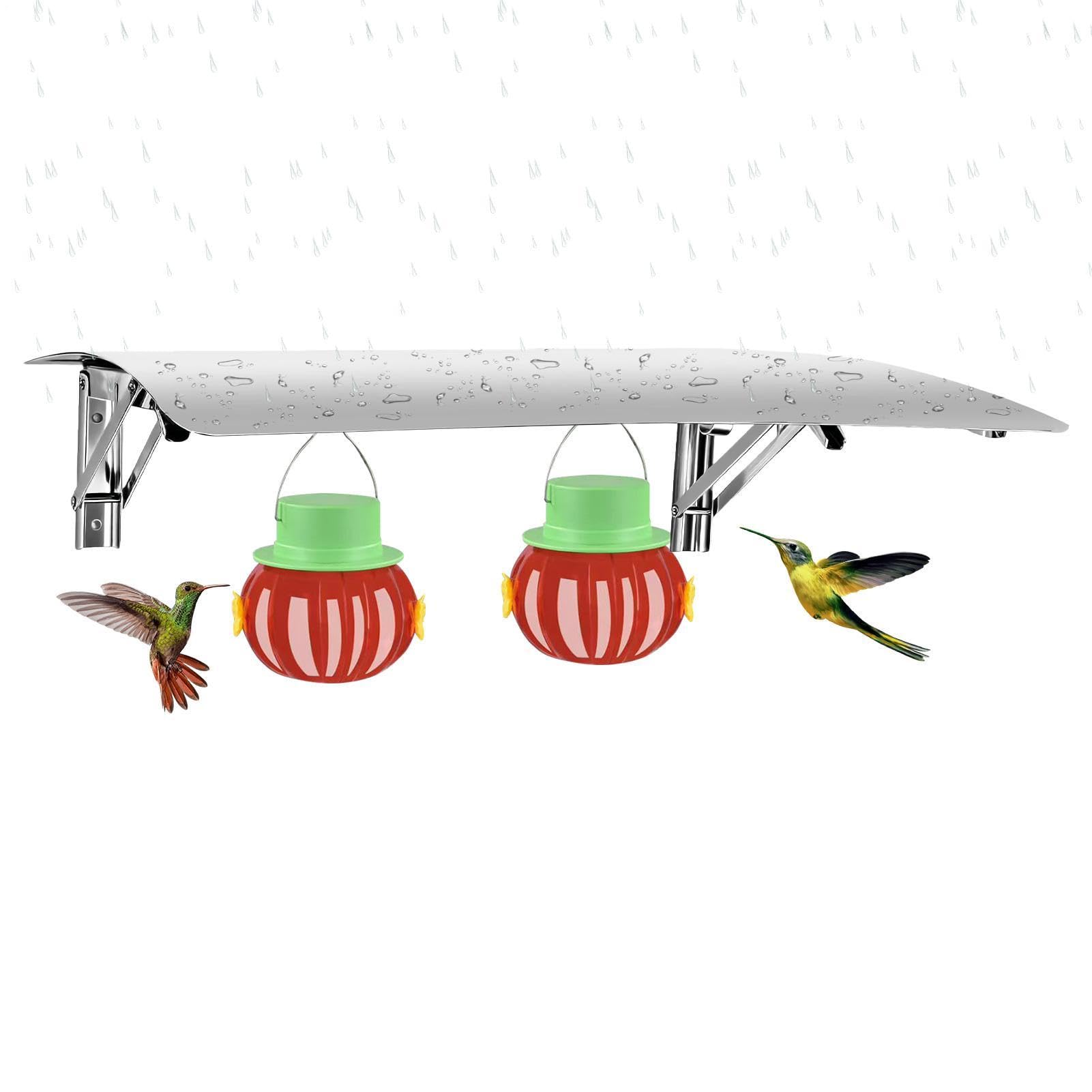 野鳥用フィーダーカバー 雨よけ 屋根 庭 ガーデニング 餌台保護 バードフィーダー 雨避けカバー ステンレス製 折りたたみ式 軒先 玄関先 パティオ用|アピネス