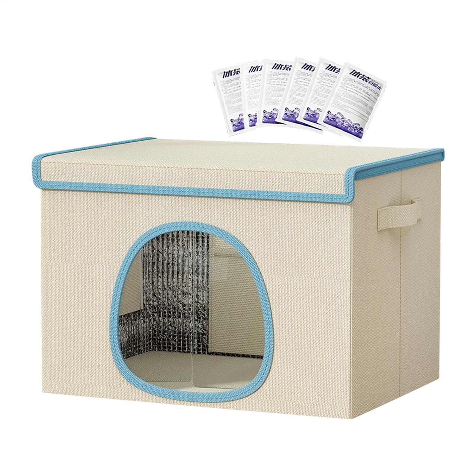 ペットハウス ひんやり クールハウス 猫 犬 夏用 ハウス 保冷剤付き 折りたたみ式 ペットベッド ネスト 涼しい 室内用 猫小屋 小型犬 熱中症対策｜アピネス 6,667円