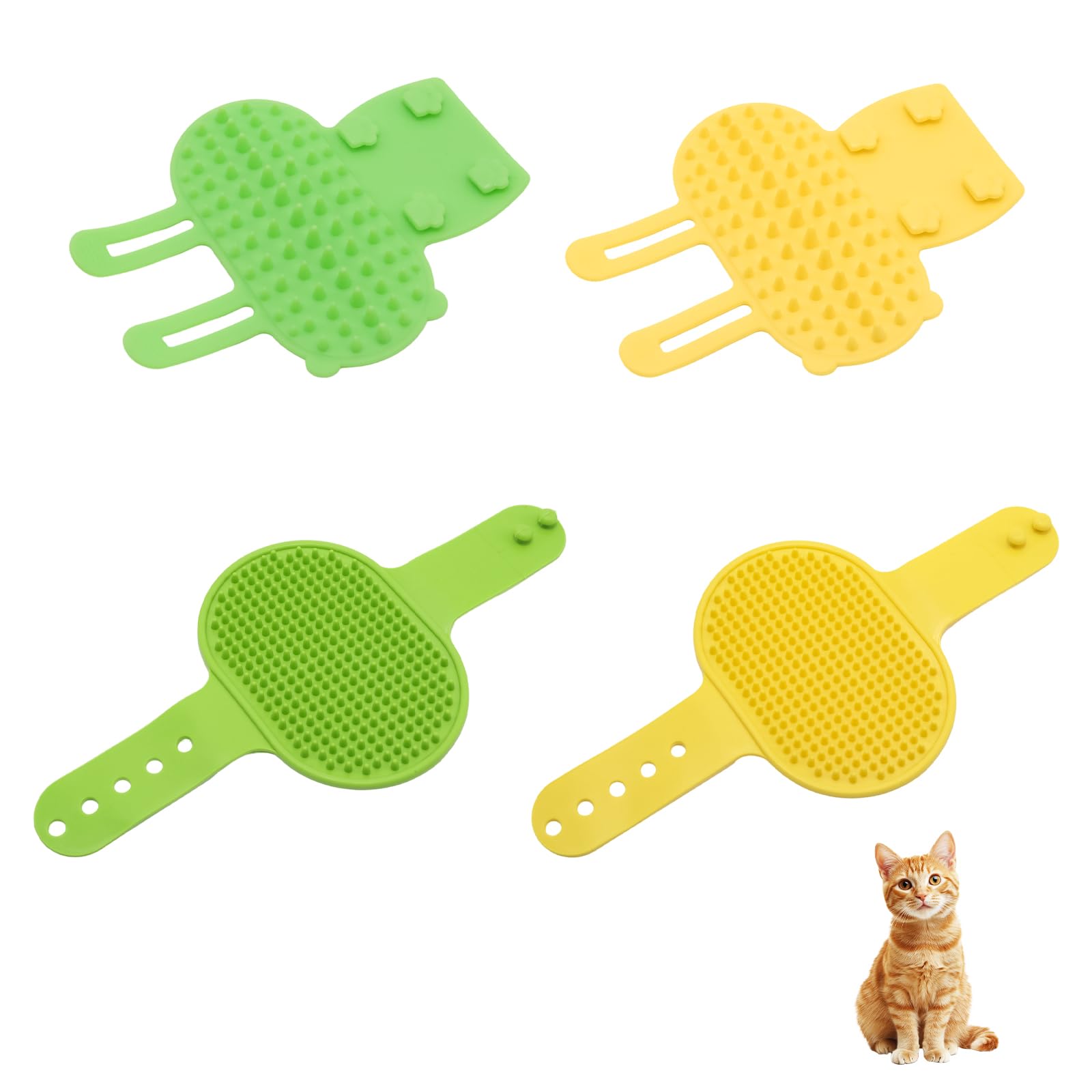 猫 毛はらい ケイ素樹脂製 セルフグルーマー 4点仕掛ける キャットタワー 柱 一覧表脚 初っ切り能力のある 愛玩動物用 マッサージコーム 緊迫状態切り上げる お取りつくろう備品