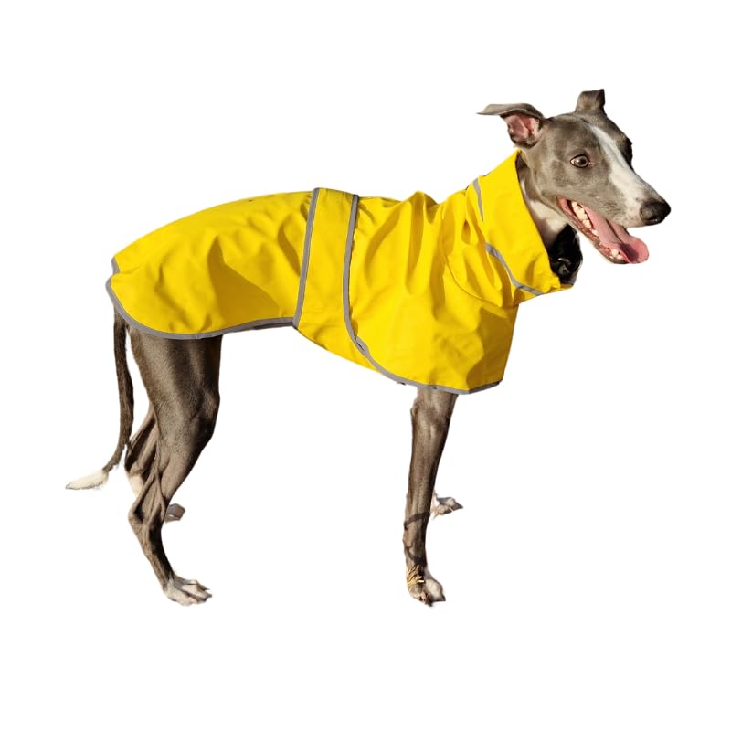 犬用 レインコート 中大型犬向け 防水 軽量 反射材付き 雨具 カッパ ウィペット グレーハウンド用 調節可能 通気性 散歩用｜アピネス