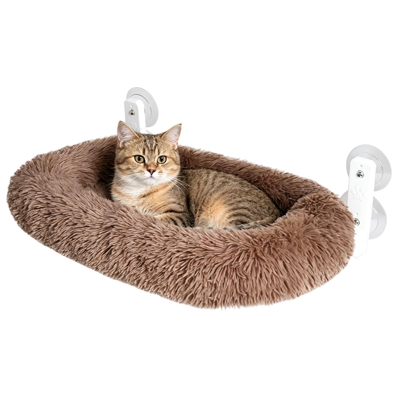 猫 ハンモック 窓 吸盤 猫臥榻 窓際 愛玩動物臥榻 キャットハンモック ボア 座布団 生あたたかい オール時節 通年 メッシュ 落ちない ねこ 猫 臥榻 窓 用 ベット 省空白文字 日光浴 お睡眠時間 室内 11.8インチ 6.3i