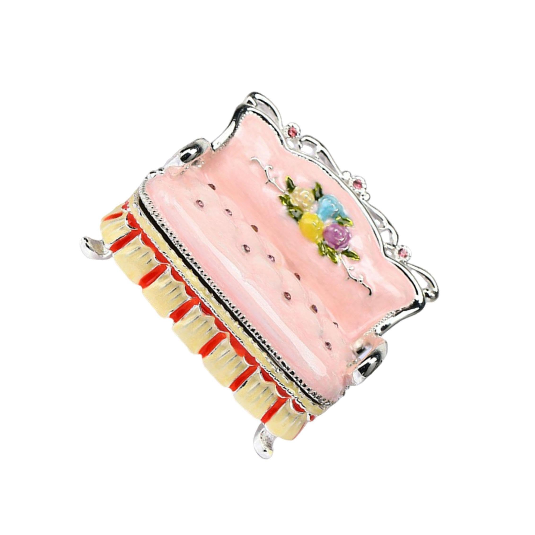 家具型ジュエリーボックス クリエイティブ収納ケース ウェディングネックレス 女性用 ソファ用, ピンク, ソファー|アピネス