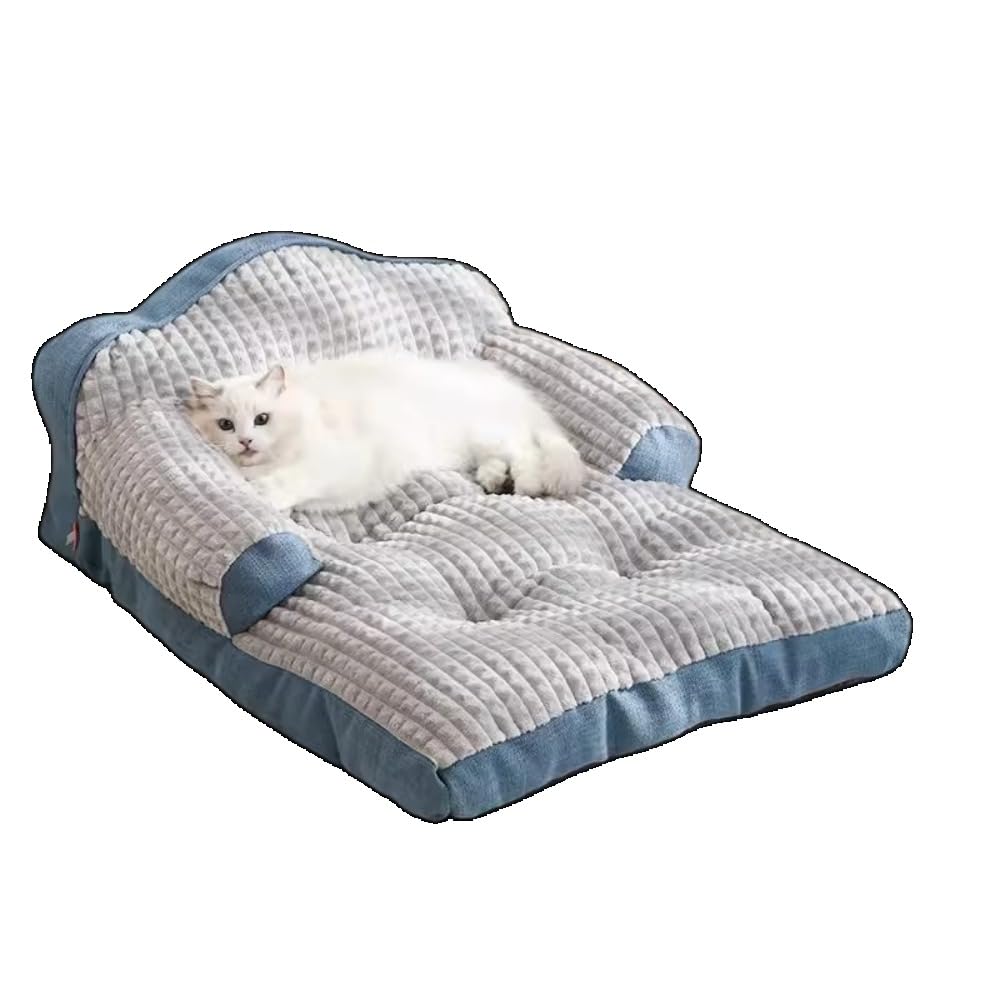 ペットベッド 型 ペットベッド 猫用ベッド 犬用寝袋 犬用ソファ ッション 猫用 抜け毛対策 イエロー サイズ 四季を問わずお使いいただけます 快適で暖かい 厚い、 (青灰色,)|アピネス