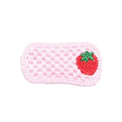 刺繍ワッペン 6.5 * 3 30ピース ストロベリー&;リボン ハンドメイド かぎ針編み アップリケ フルーツパッチ 小さな刺繍パッチ アイロン接着 衣類用( 4.5 * 2.7)｜アピネス 11,800円