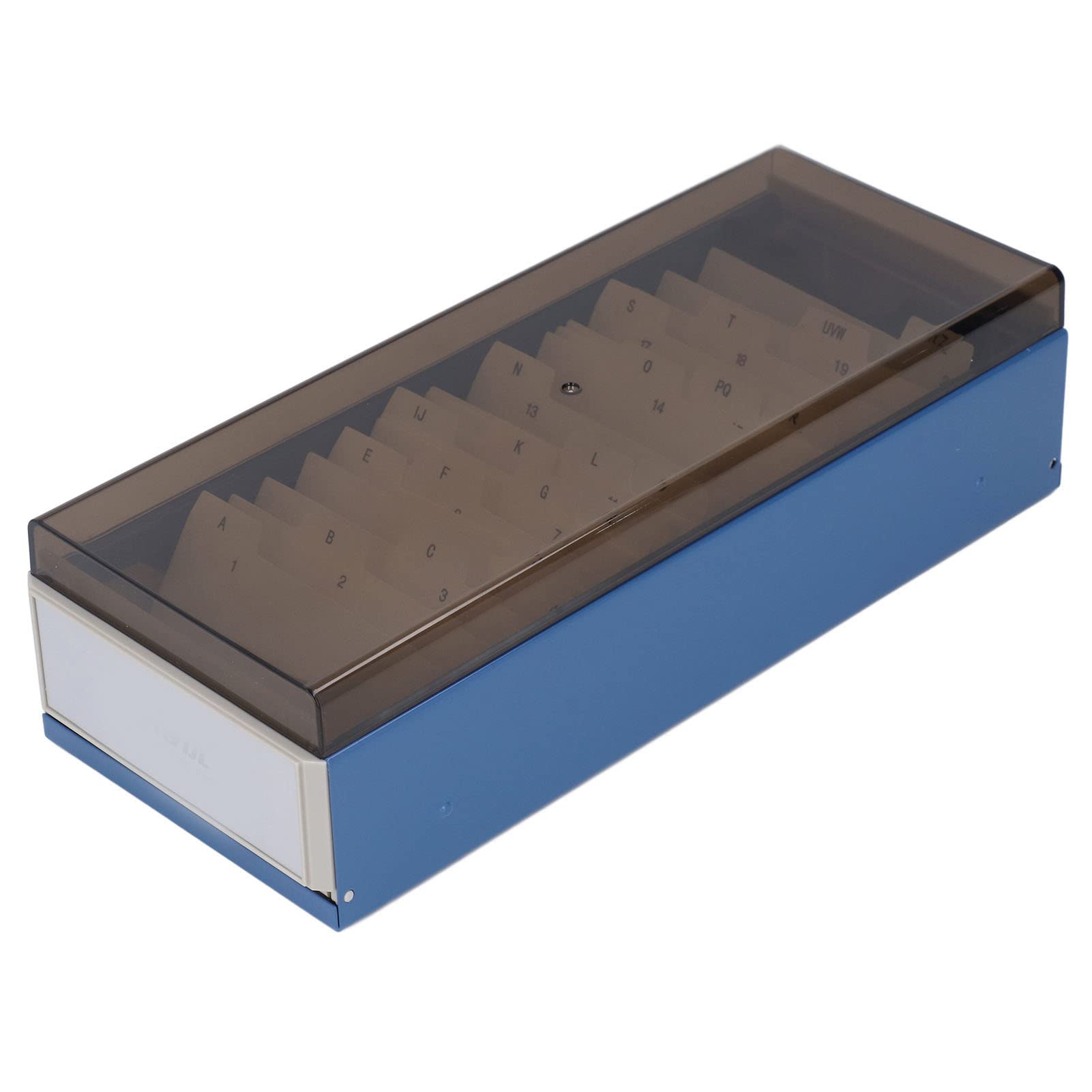 ビジネスカードホルダー クレジットカードオーガナイザー 能収容800枚 インデックス付き クリアなプラスチック製 快適なオフィス環境 鉄とプラスチック製 (青)|アピネス