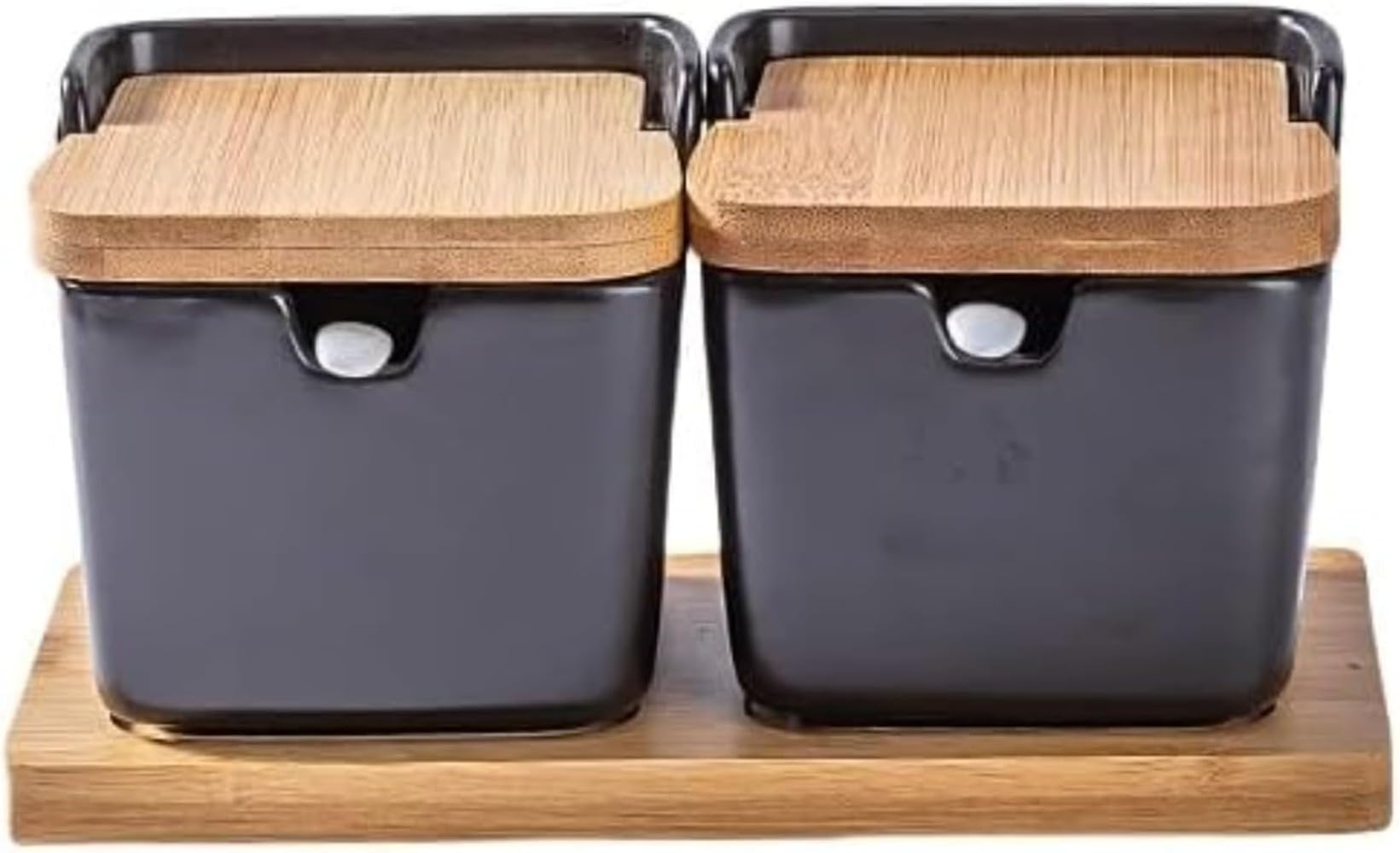 調味料ポット セット セラミック 調味料入れ 容器 おしゃれ 調味料ストッカー 塩胡椒入れ 砂糖入れ 薬味入れ スパイスボトル 家庭用 キッチン用品 (2点セット)|アピネス