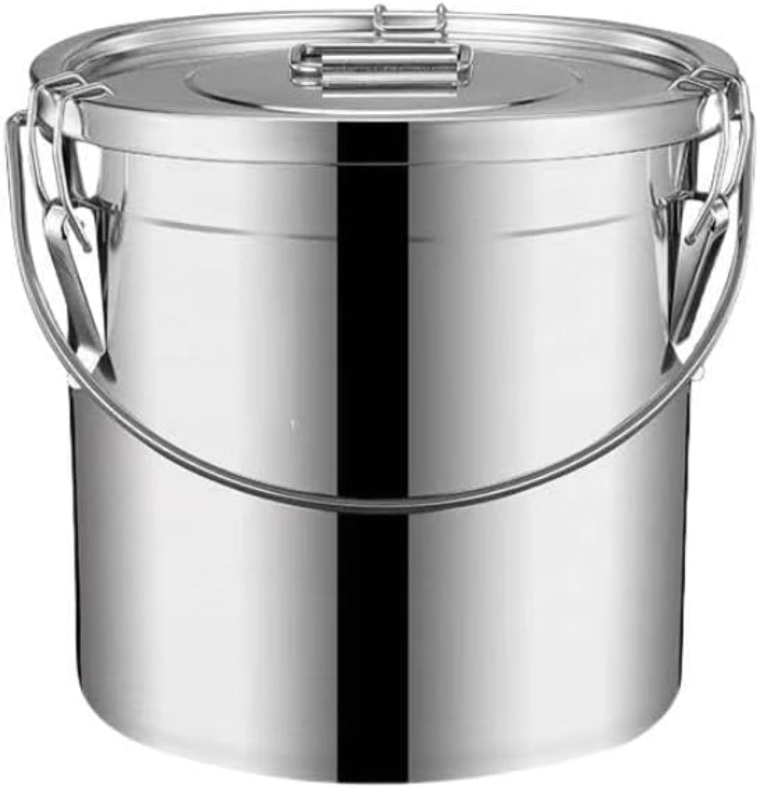 寸胴鍋 米桶油桶 カレー用鍋 牛乳容器 ステンレス蓋付き 選べるサイズ 密閉性 対応 食事配達用容器 両手取っ手 シリコーンシールリング業務用 スープ用 炊き出し 家庭用 飲食店 (20*20（6）)｜アピネス
