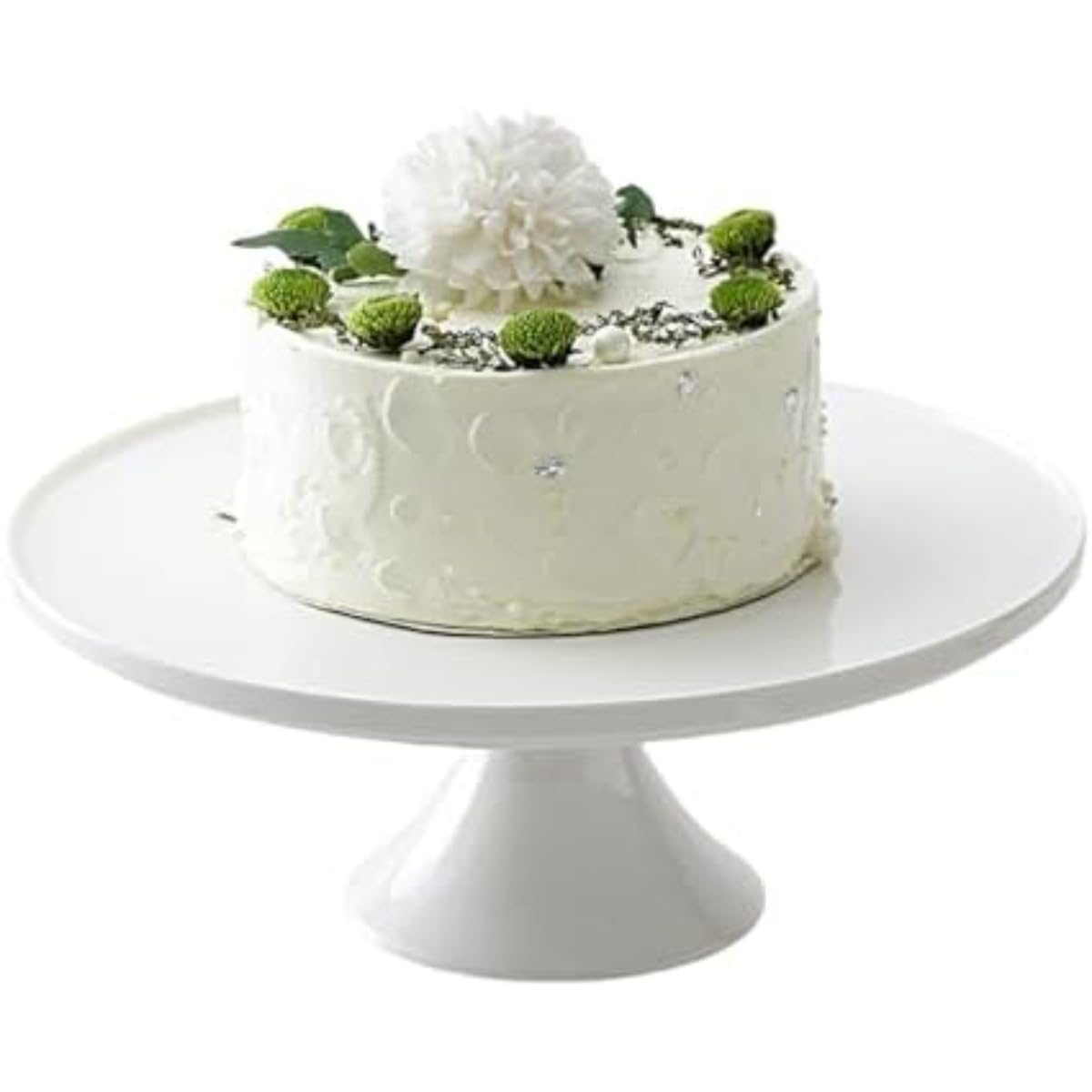 ケーキ スタンド 磁器 ラウンド デザート 白 セラミック ディスプレイ ボード 食品サービング トレイ (14 )｜アピネス
