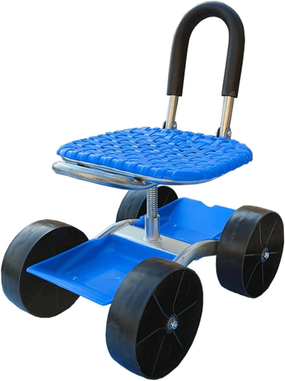 ガーデン作業神農業小型スツール移動シート車輪付き怠け者カートピッキングスイベルツールカート除草業ガーデニングカート除草車輪付きガーデンシート座ってトロリーガーデニングトロリー高さ調節可能 作業台 (4ラウンド)|アピネス