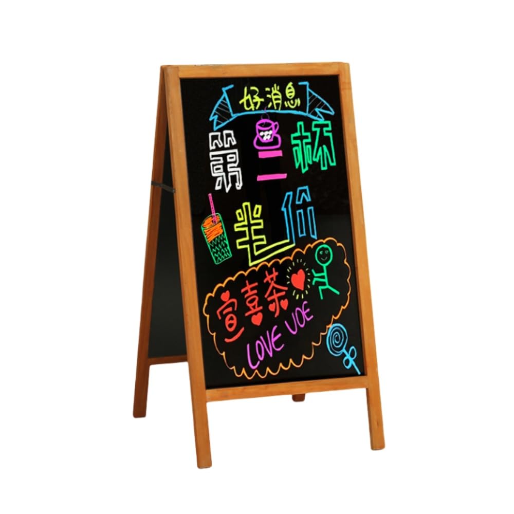 型 看板 両面 スタンドボード ブラックボード ウエルカムボード 木目フレーム 木製 学校 イベント 店頭 カフェ 飲食店 サロン 開店 メニューボード お店 宣伝 メニューボード 店舗用 おしゃれ ()｜アピネス