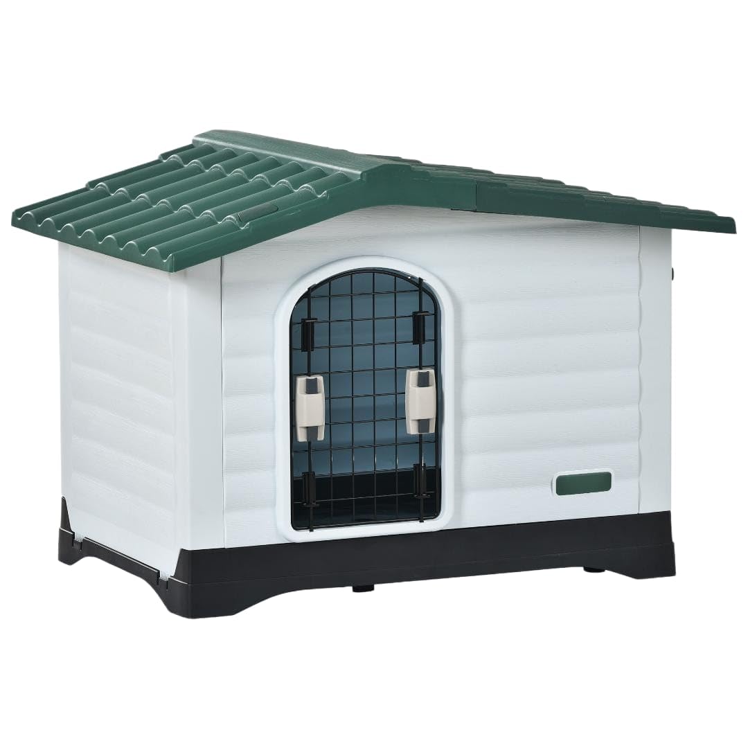 犬小屋 ドア付き プラスチック製 室内外兼用 ペットハウス｜アピネス