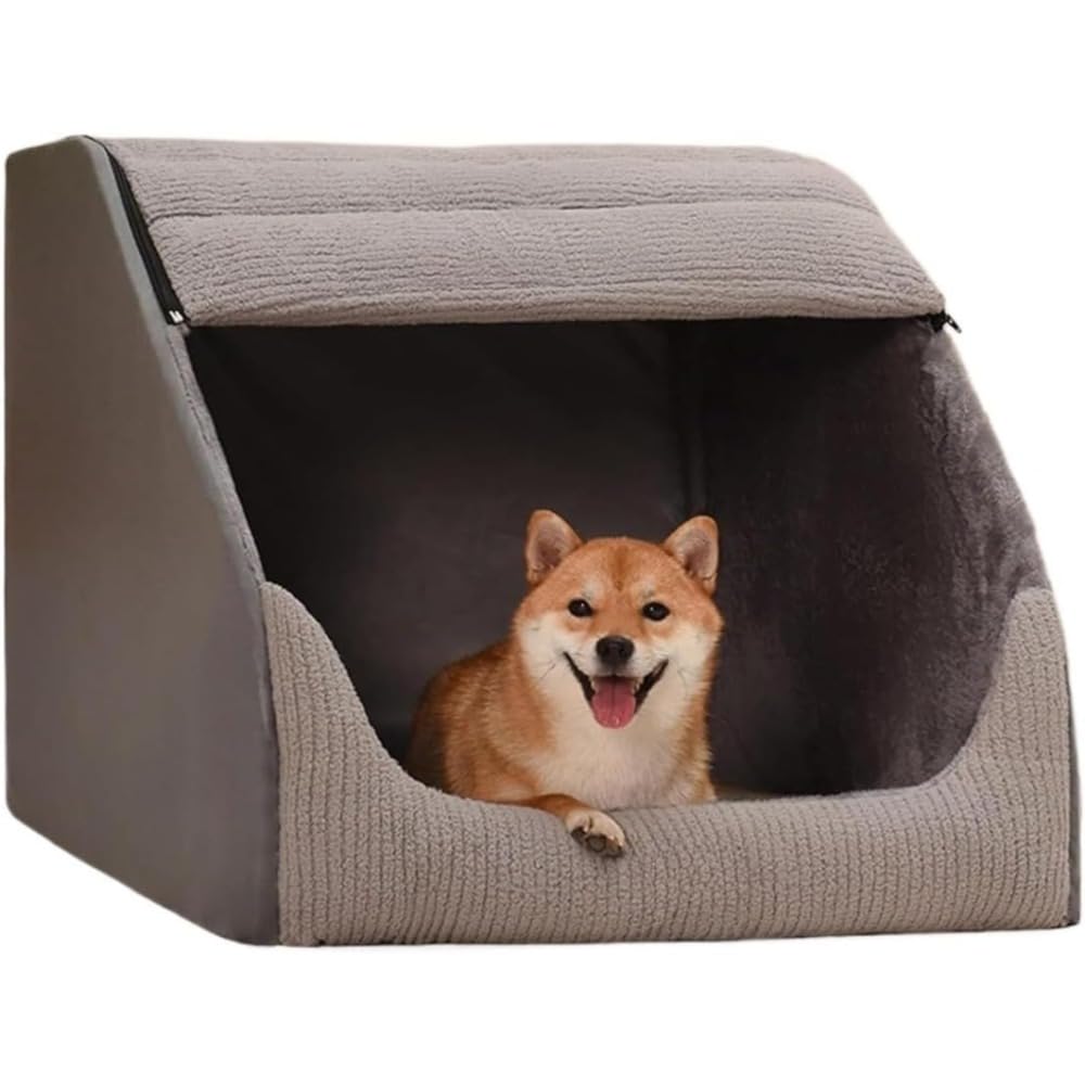 ペットハウス ドーム型 中型犬 暖かい 滑り止め 折りたたみ 取り外し可能 ドーム 冬 夏用 通年 寒さ対策 おしゃれ ドーム型ベッド 特大 かわいい 可愛い 室内用 丈夫 (サイズ—10以内推奨)|アピネス