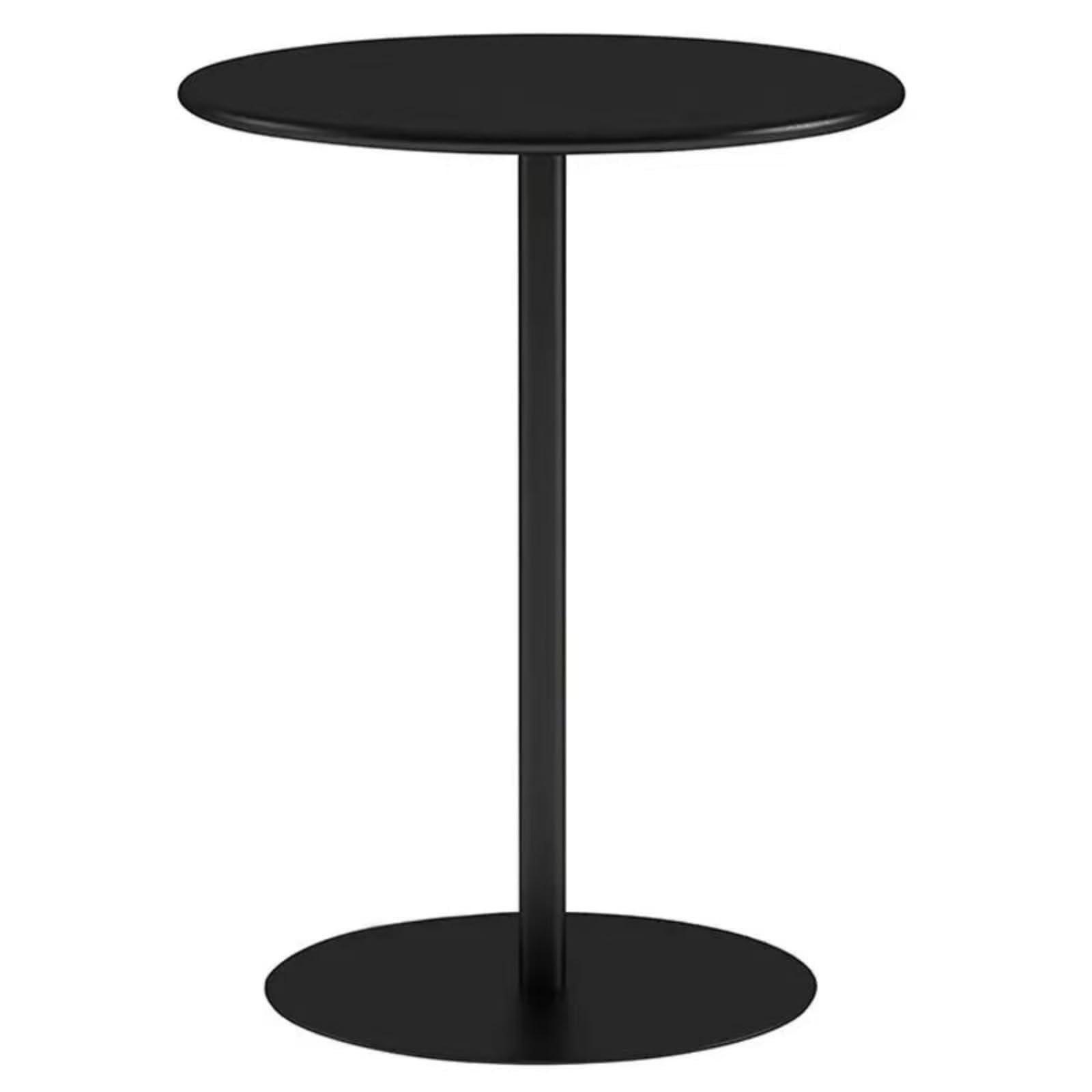 サイドテーブル おしゃれ ガーデン丸テーブル カフェ バー 業務用 鉄製 北欧コーヒー台 多機能 丈夫 ダイニングテーブル 小型 ナイトテーブル コンパクト 省スペース 食卓 レジャー 作業台 寝室 家庭 休憩室 冷たい飲み物店 商業用 組み立て簡単 (ブラック,40*40*50)｜アピネス