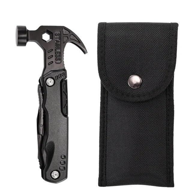 堅牢ステンレス素材多目的工具 専用収納シース付属 プライヤーハンマー兼用 登山野営狩猟などアウトドア作業対応｜アピネス
