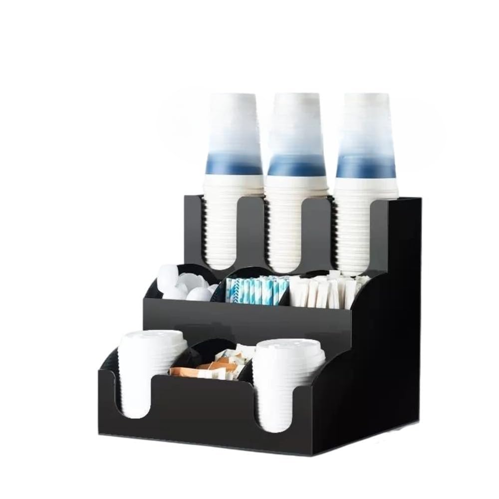 木製紙コップホルダー、カップディスペンサー、コーヒーカップ収納、容量、紙コップカバーホルダー、多機能バーラック、省スペース、業務用、コンビニエンスストア、カフェ、その他のコーヒーやミルクティーショップ｜アピネス