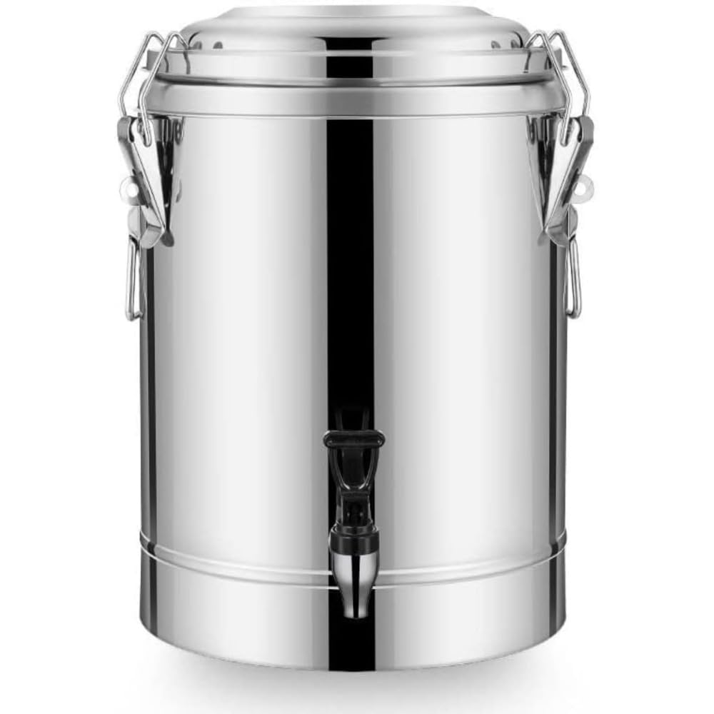 大容量断熱バケツ 304ステンレススチール ウォータージャグ タンク 保温ジャグ ットル ステンレス断熱バケツ アウトドア用ジャグ 保冷缶 蓋付き蛇口付 保温 保冷 大容量 キャンプ アウトドア 防災 断水 家庭用 業務用 (20)｜アピネス