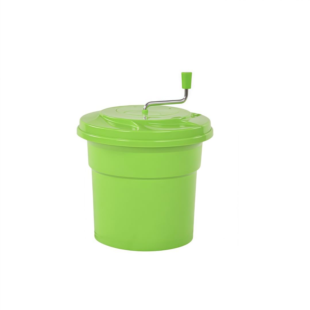 手?蔬菜?水器/沙拉脱水器，大容量（12升/25升），快速干燥，防??? (グリーン,12)｜アピネス