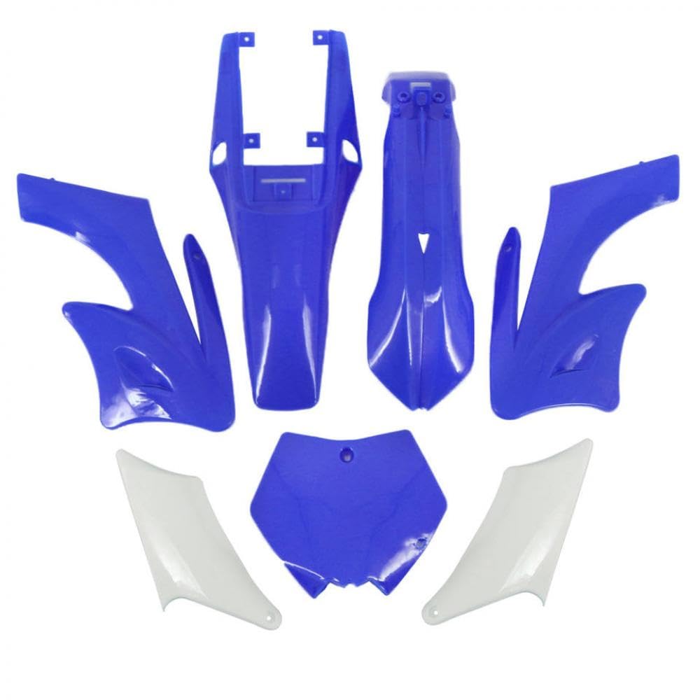 オートバイプラスチックフェアリングキットとマッドガードフェンダー 47 49 2ストロークエンジン ダートポケットバイクアクセサリー(ブループラスチック)に対応|アピネス