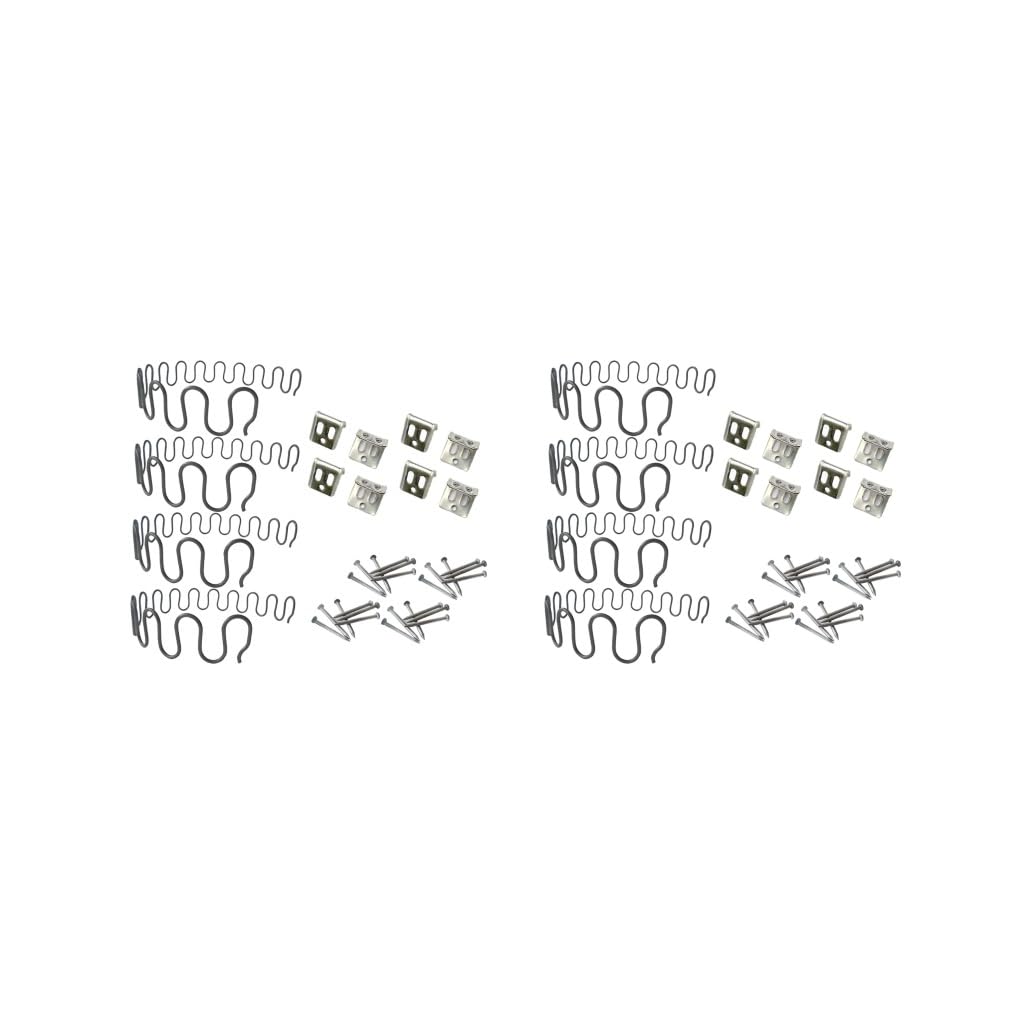 2のセットソファスプリング修理キット 4個 用品 家庭用ソファ修理用 長椅子シート長さ40, 黒|アピネス