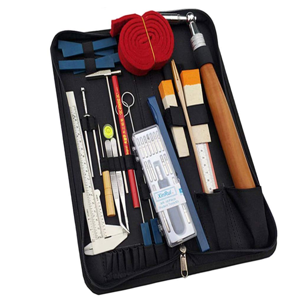 ピアノ 調律工具 セット プロ 道具 チューニン チューニング 用具 メンテナンス用品 36 1 /16 1 ケース付き (36点セット)｜アピネス