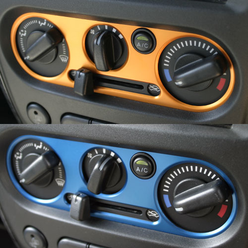 【楽天市場】ACコントロールカバー（エアコンコントロールカバー） アピオジムニーパーツ JB235型以降/JB434型以降：アピオ ジムニー専門店