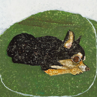 画家 大谷一生 絵 チワワ キャンバス4号 画家 大谷一生 絵 チワワ キャンバス4号 - メルカリ